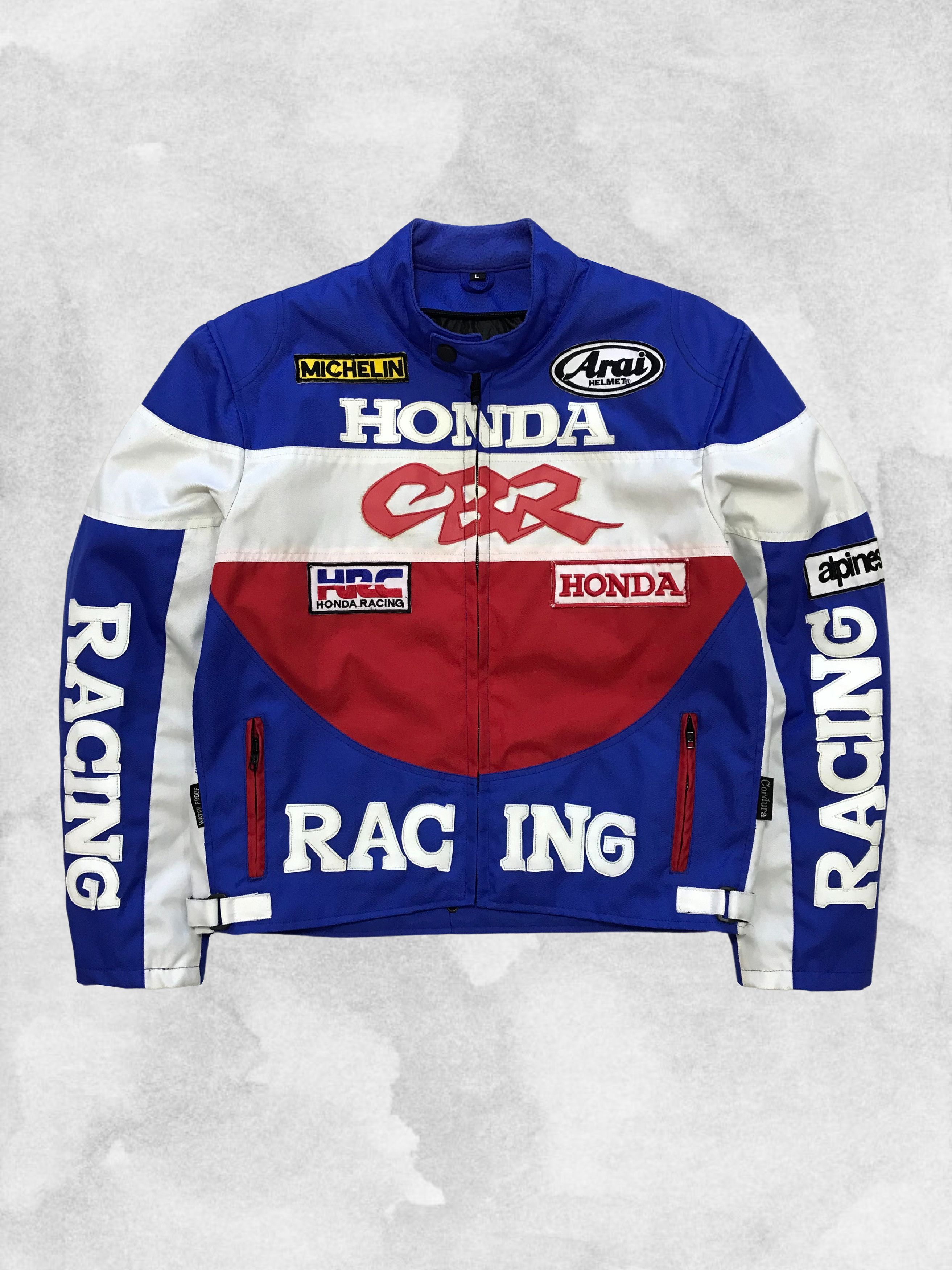 Honda × Vintage HONDA CBR Vintage Jacket Cordura Leather Bomber 90s Moto Size US L / EU 52-54 / 3 - 1 Thumbnail