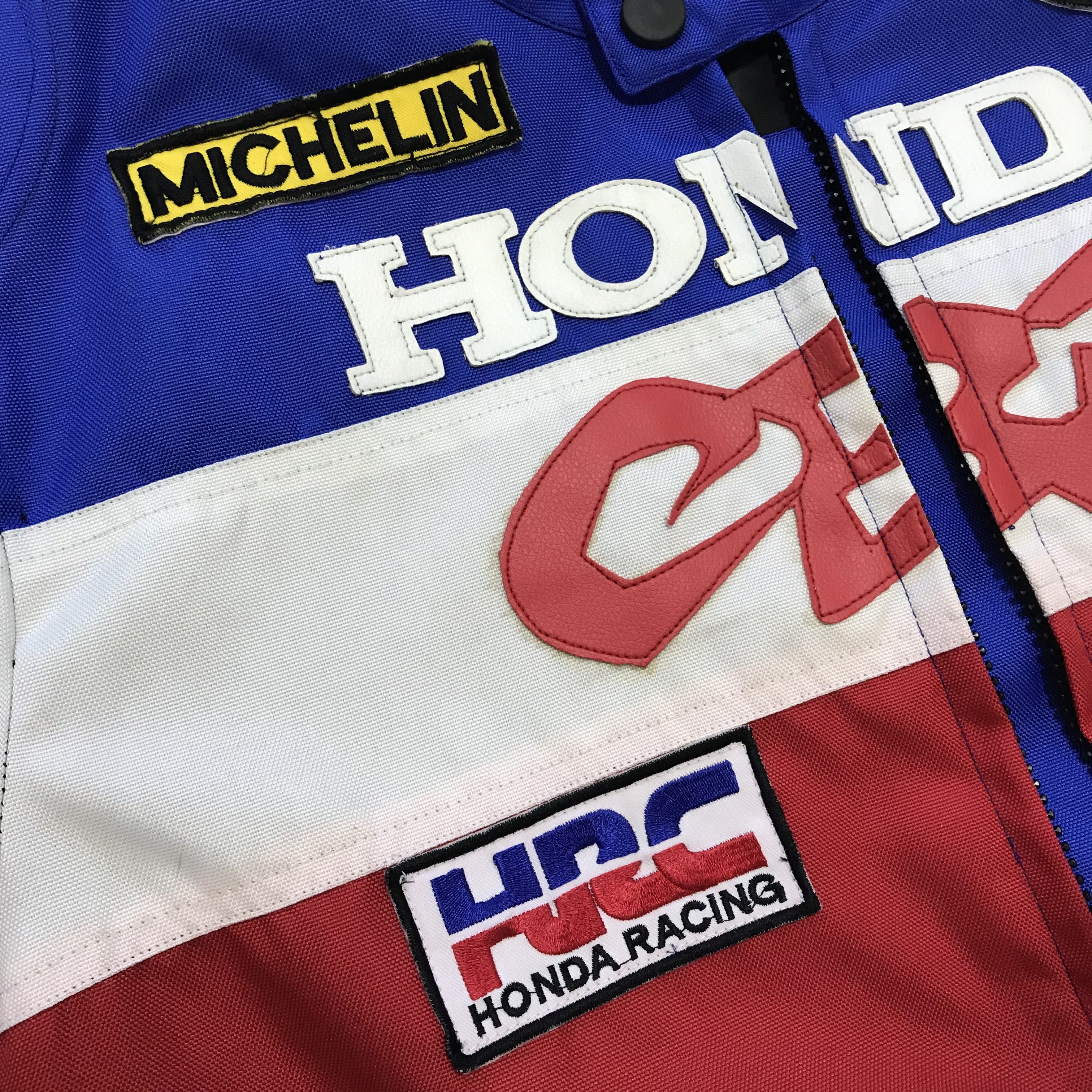 Honda × Vintage HONDA CBR Vintage Jacket Cordura Leather Bomber 90s Moto Size US L / EU 52-54 / 3 - 9 Thumbnail