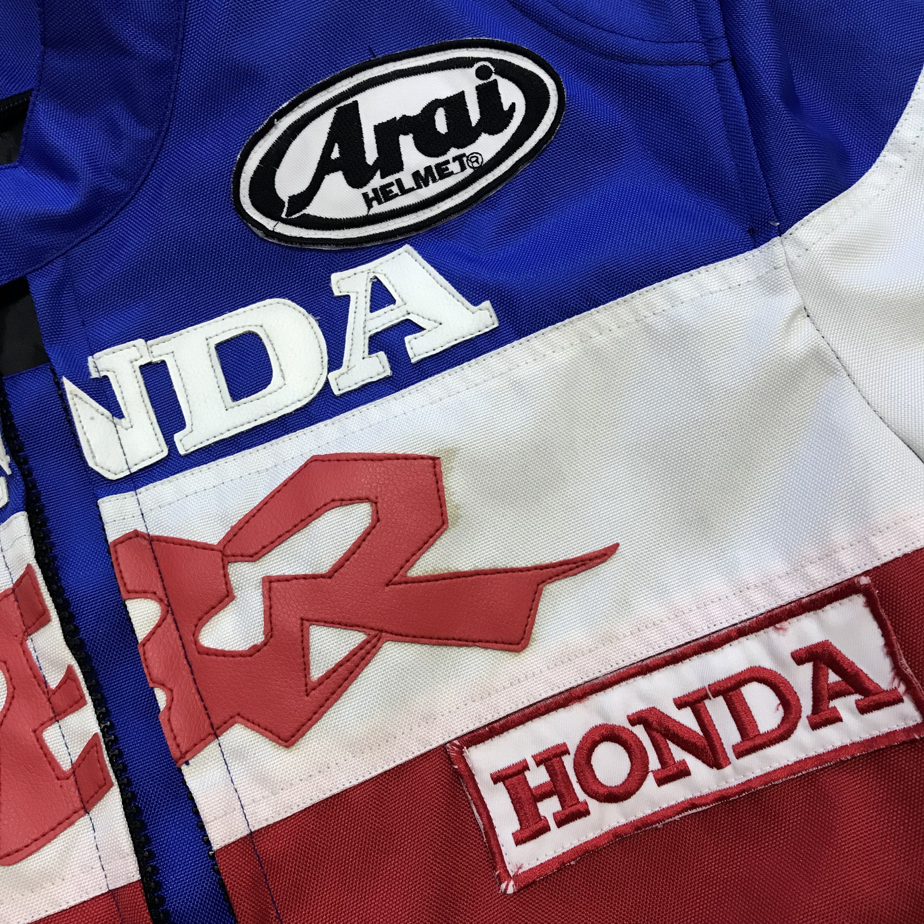 Honda × Vintage HONDA CBR Vintage Jacket Cordura Leather Bomber 90s Moto Size US L / EU 52-54 / 3 - 10 Thumbnail