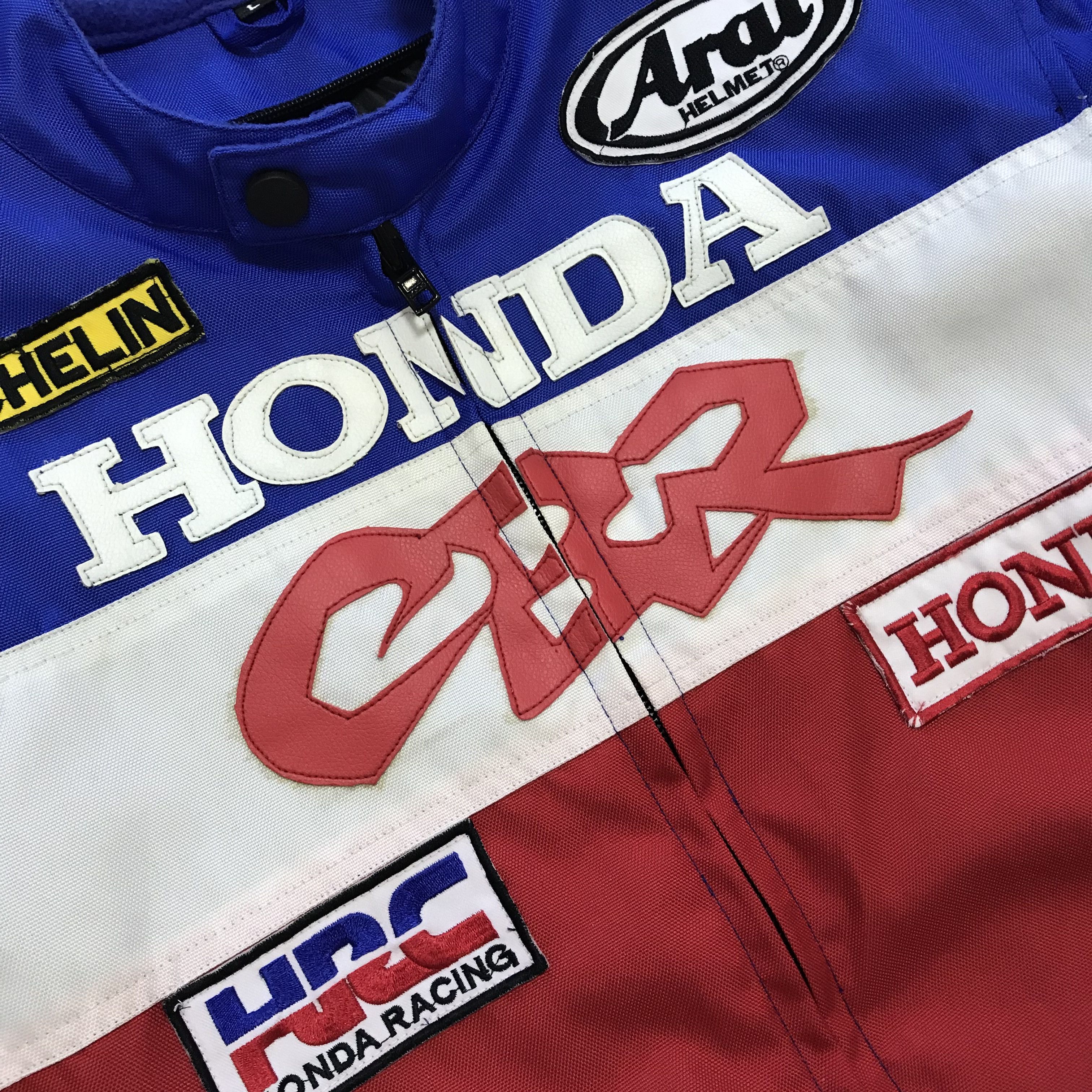 Honda × Vintage HONDA CBR Vintage Jacket Cordura Leather Bomber 90s Moto Size US L / EU 52-54 / 3 - 6 Thumbnail