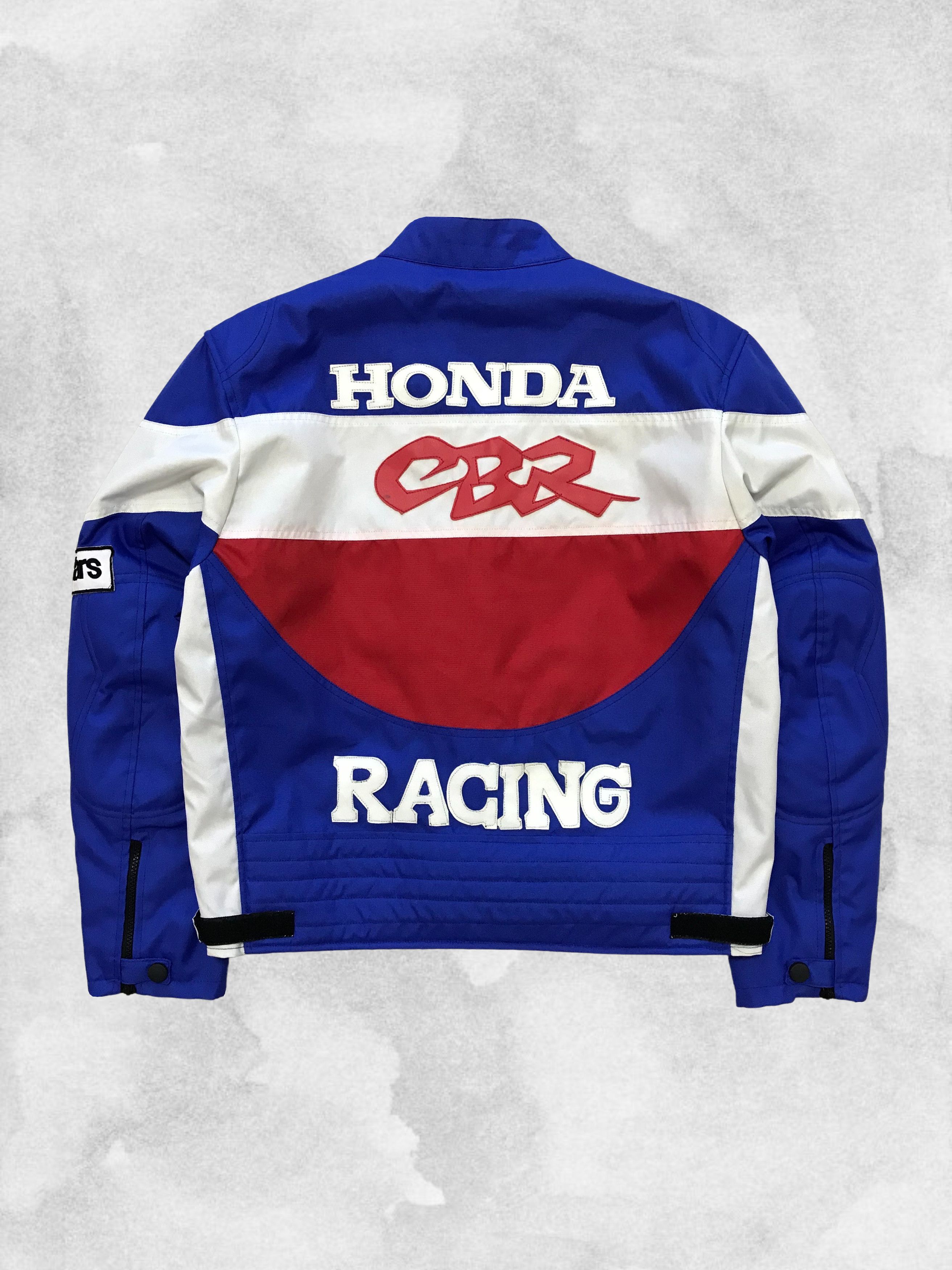Honda × Vintage HONDA CBR Vintage Jacket Cordura Leather Bomber 90s Moto Size US L / EU 52-54 / 3 - 2 Thumbnail