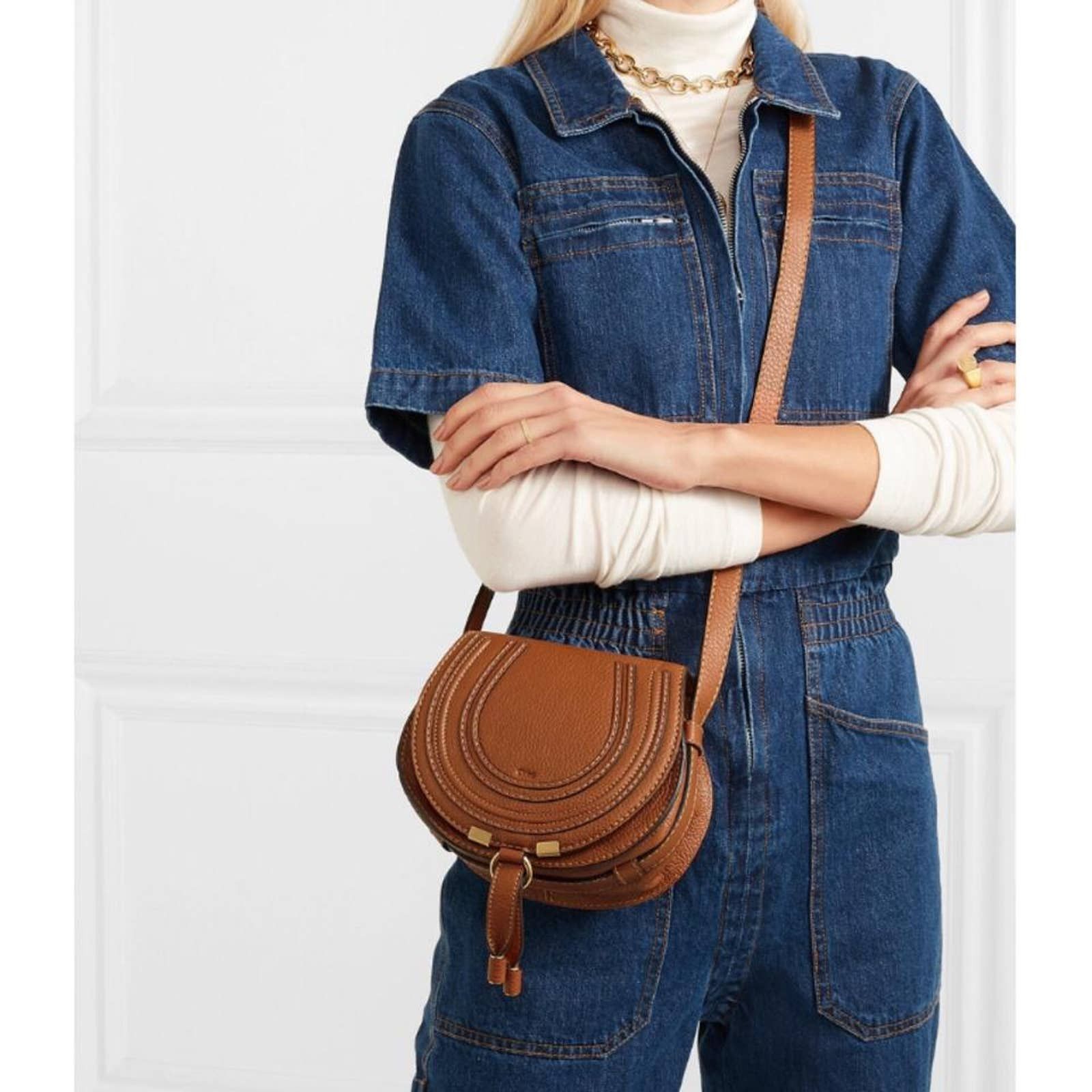 mini Marcie leather cross body bag