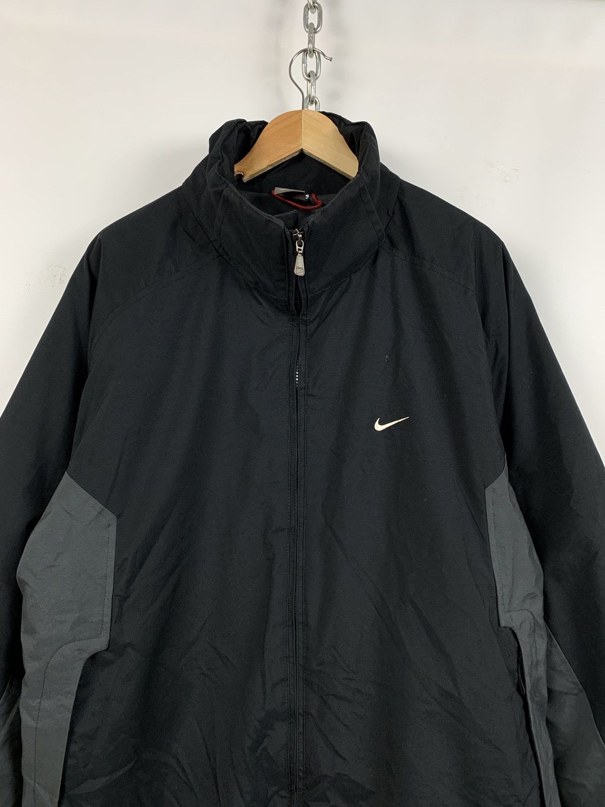 Nike Vintage Nike Double Swoosh Black Jacket Size US XL / EU 56 / 4 - 5 Thumbnail