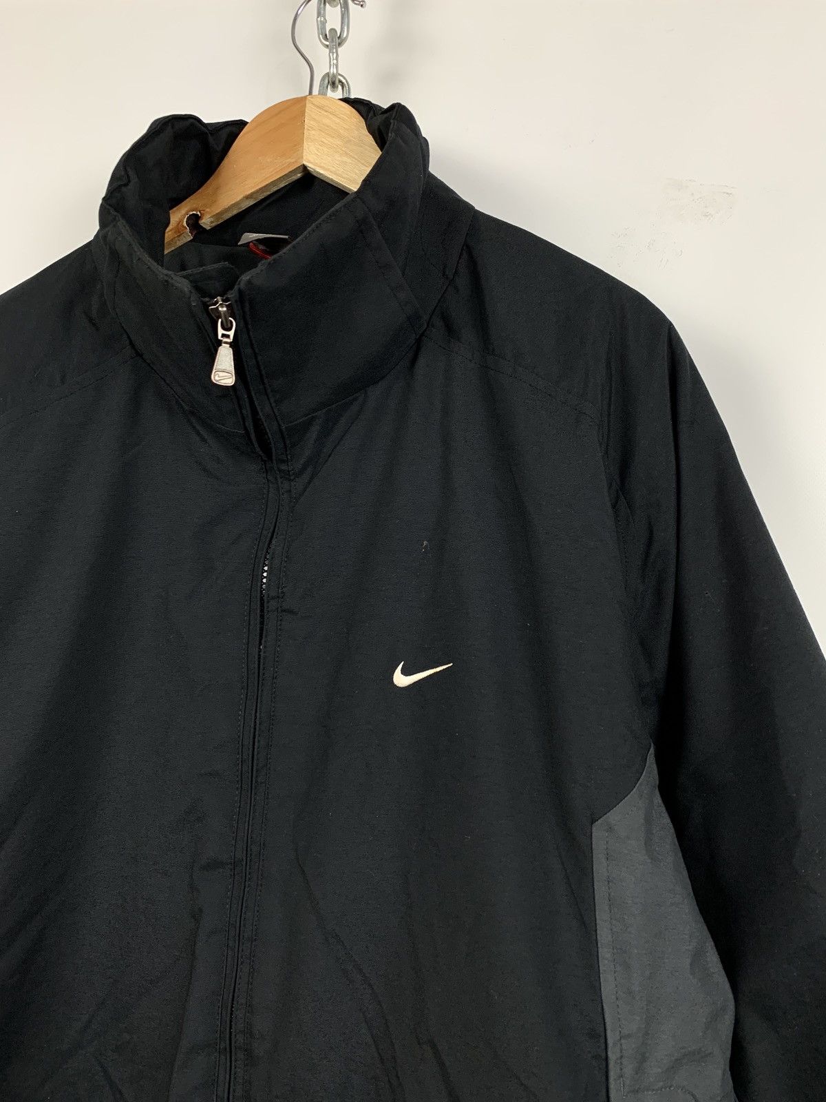 Nike Vintage Nike Double Swoosh Black Jacket Size US XL / EU 56 / 4 - 6 Thumbnail