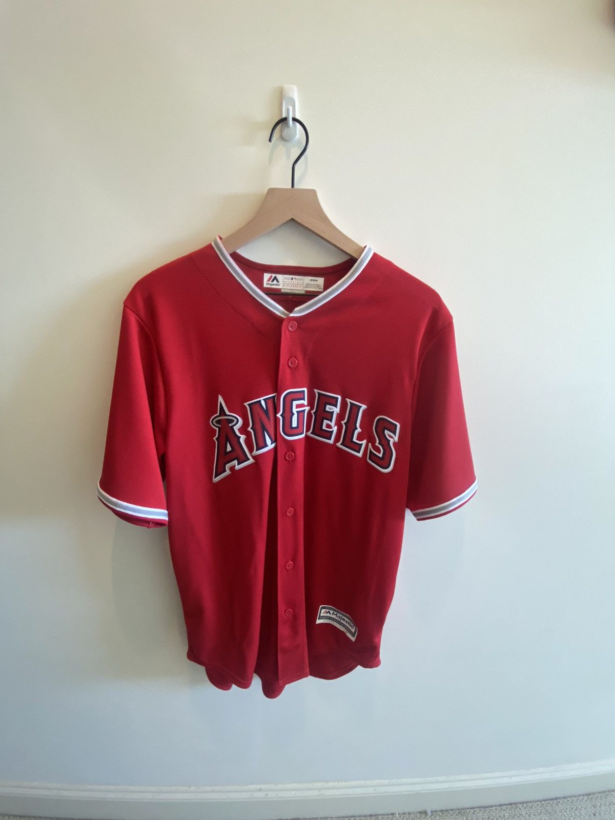 Majestic Mike Trout LA Angels official jersey Grailed