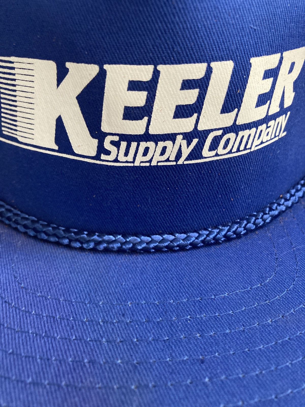 Vintage Keeler Supply Company Trucker Snapback Vintage Hat Cap Blue Size ONE SIZE - 2 Thumbnail