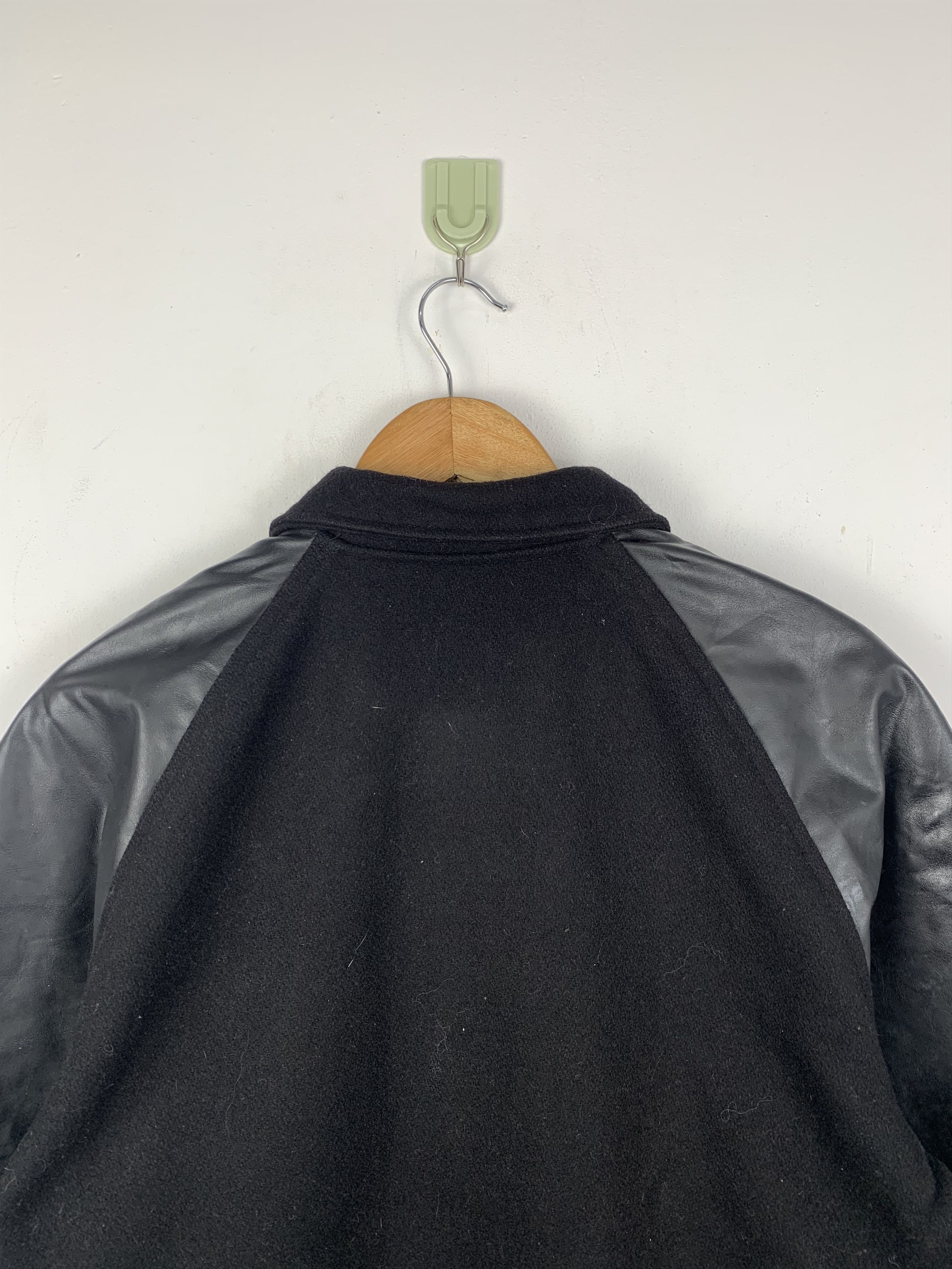 Japanese Brand Vintage 90s Cranbarry Sleeve Leather Varsity Jacket V0510 Size US M / EU 48-50 / 2 - 4 Thumbnail