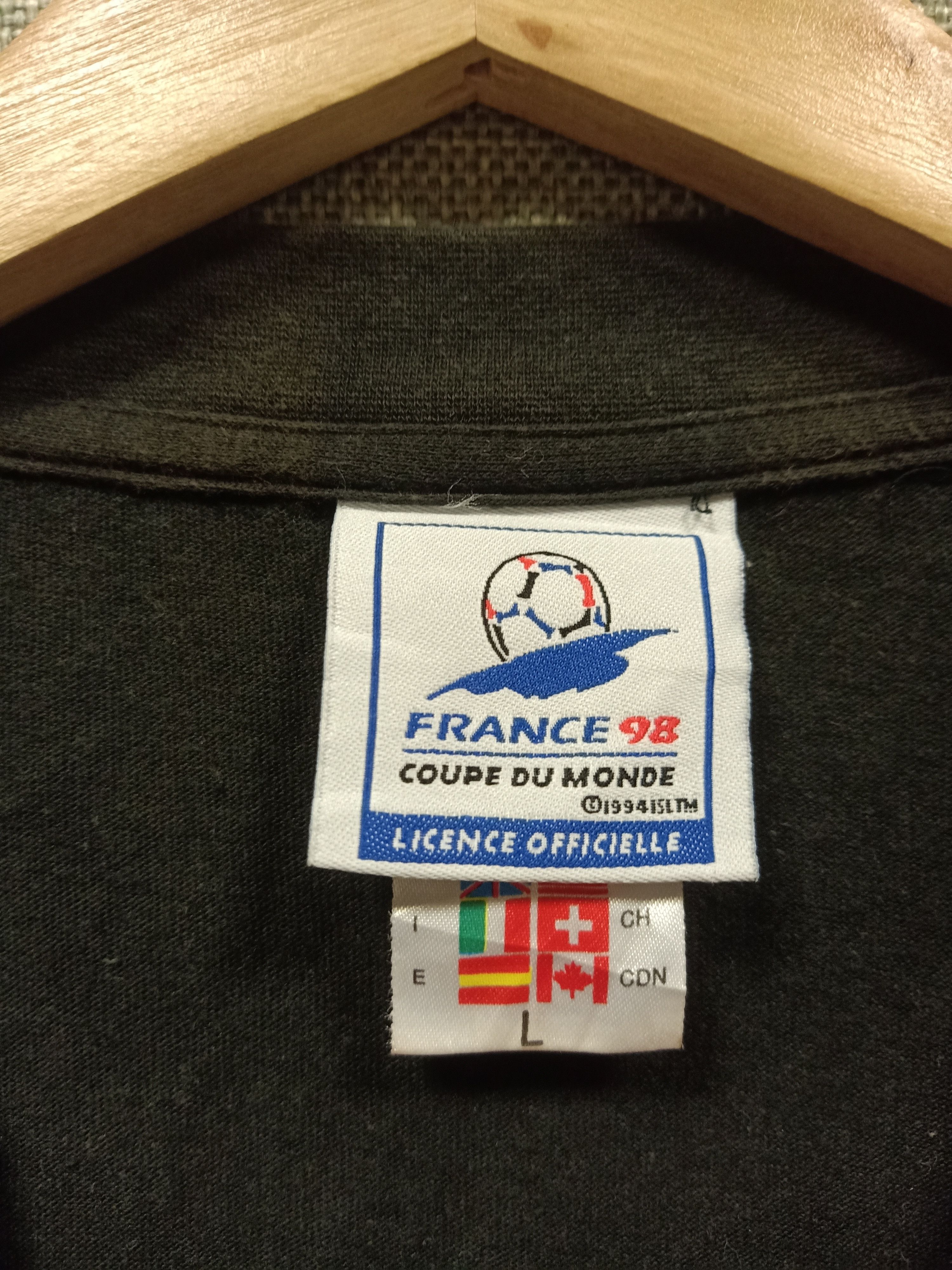 Adidas Vintage 1998 fifa world cup france promo/england team tee Size US L / EU 52-54 / 3 - 4 Thumbnail
