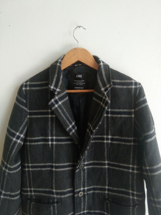 Hare Hare Chester Coat Long Plaid Jacket | Grailed