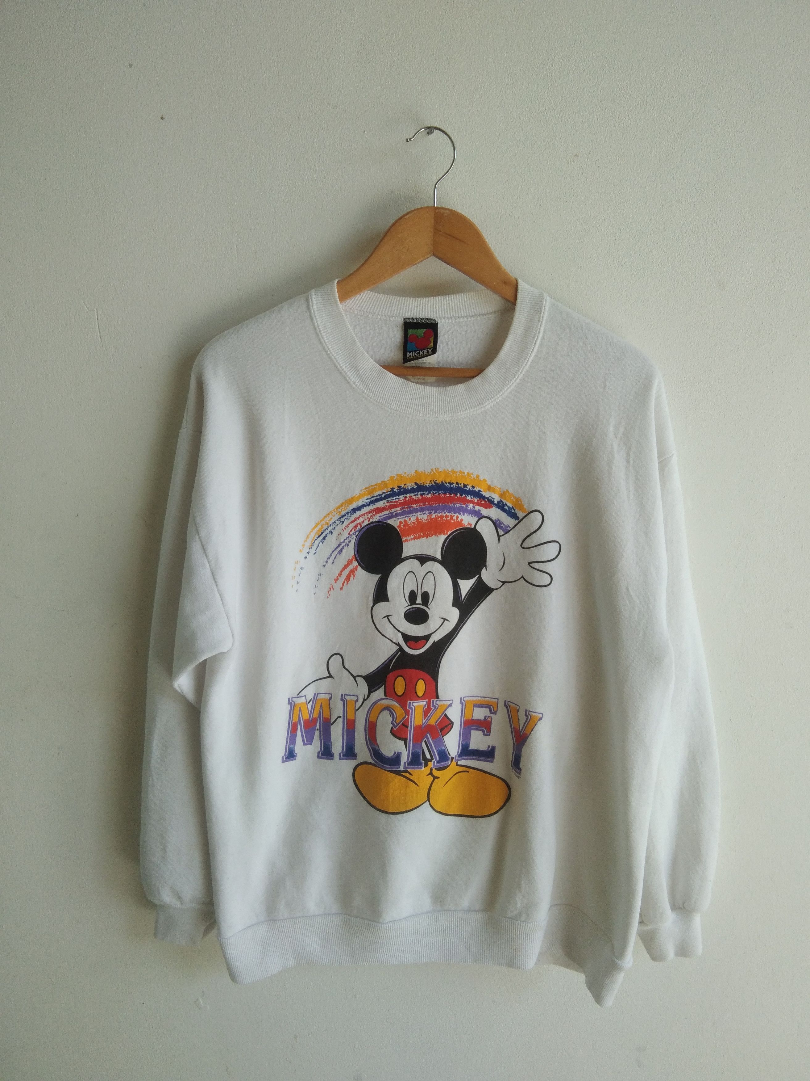 Vintage 90s Mickey Mouse Disney Velva Sheen Sweatshirt - www 