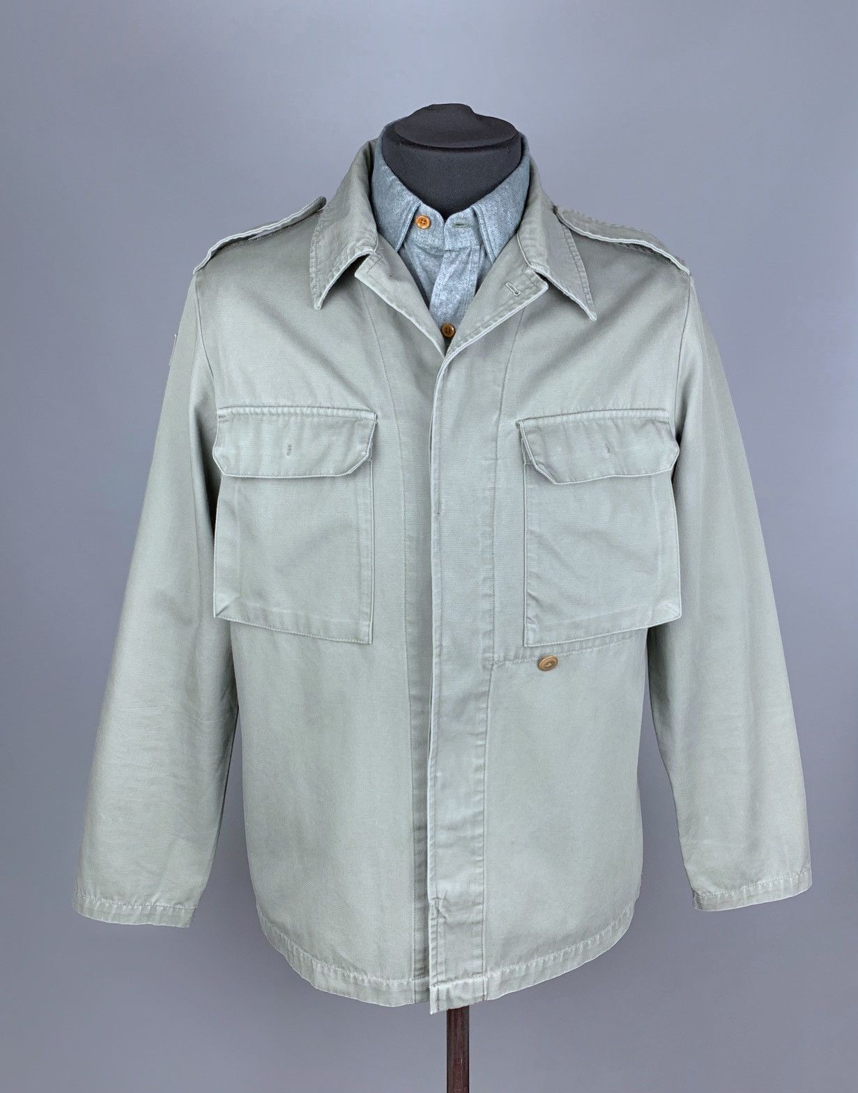 image of A P C x Military Vintage Multipocket Millitary Khaki Jacket Size L, Men's