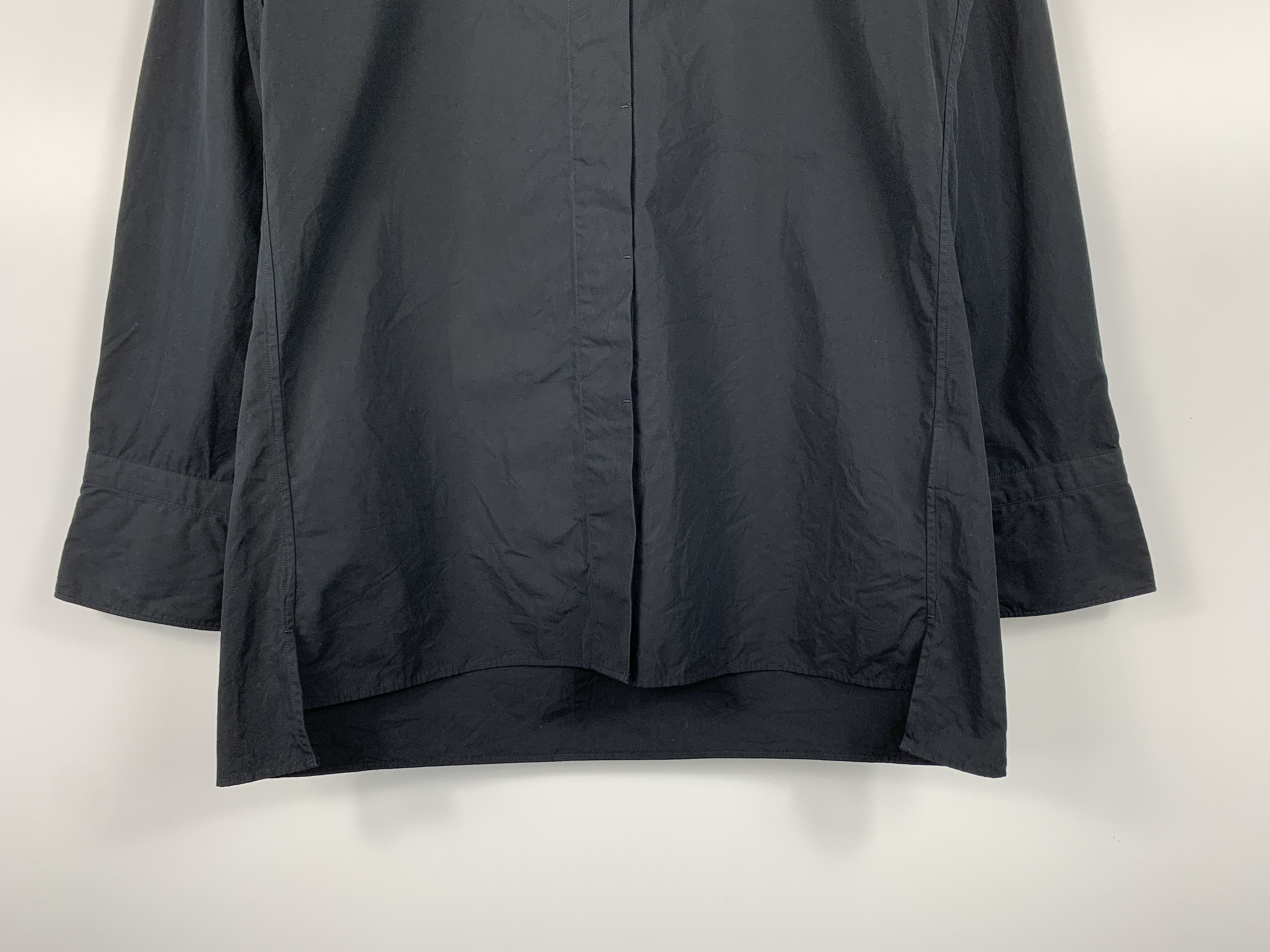 Jil Sander × Uniqlo Uniqlo x Jil Sander Black Button Up Shirt Black Size XS Size XS / US 0-2 / IT 36-38 - 3 Thumbnail