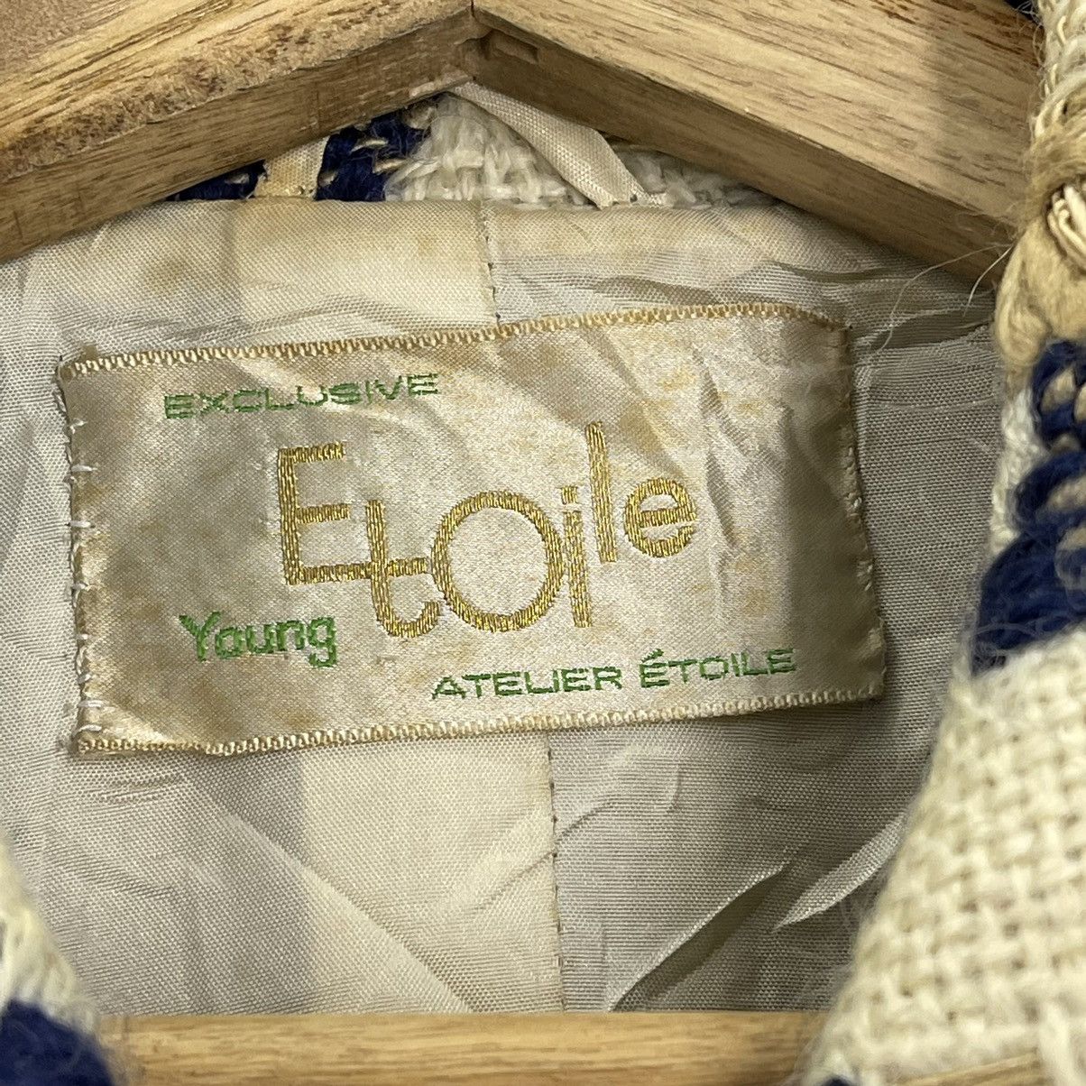Japanese Brand Vintage Ateuer Etoile Mohair Blend Boucle Knit Blazer Small Size S / US 4 / IT 40 - 8 Thumbnail