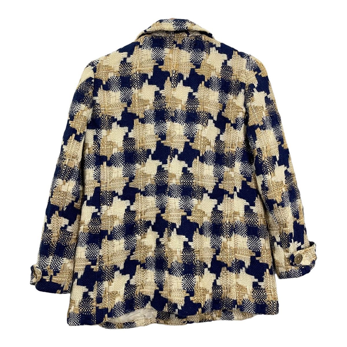 Japanese Brand Vintage Ateuer Etoile Mohair Blend Boucle Knit Blazer Small Size S / US 4 / IT 40 - 7 Thumbnail