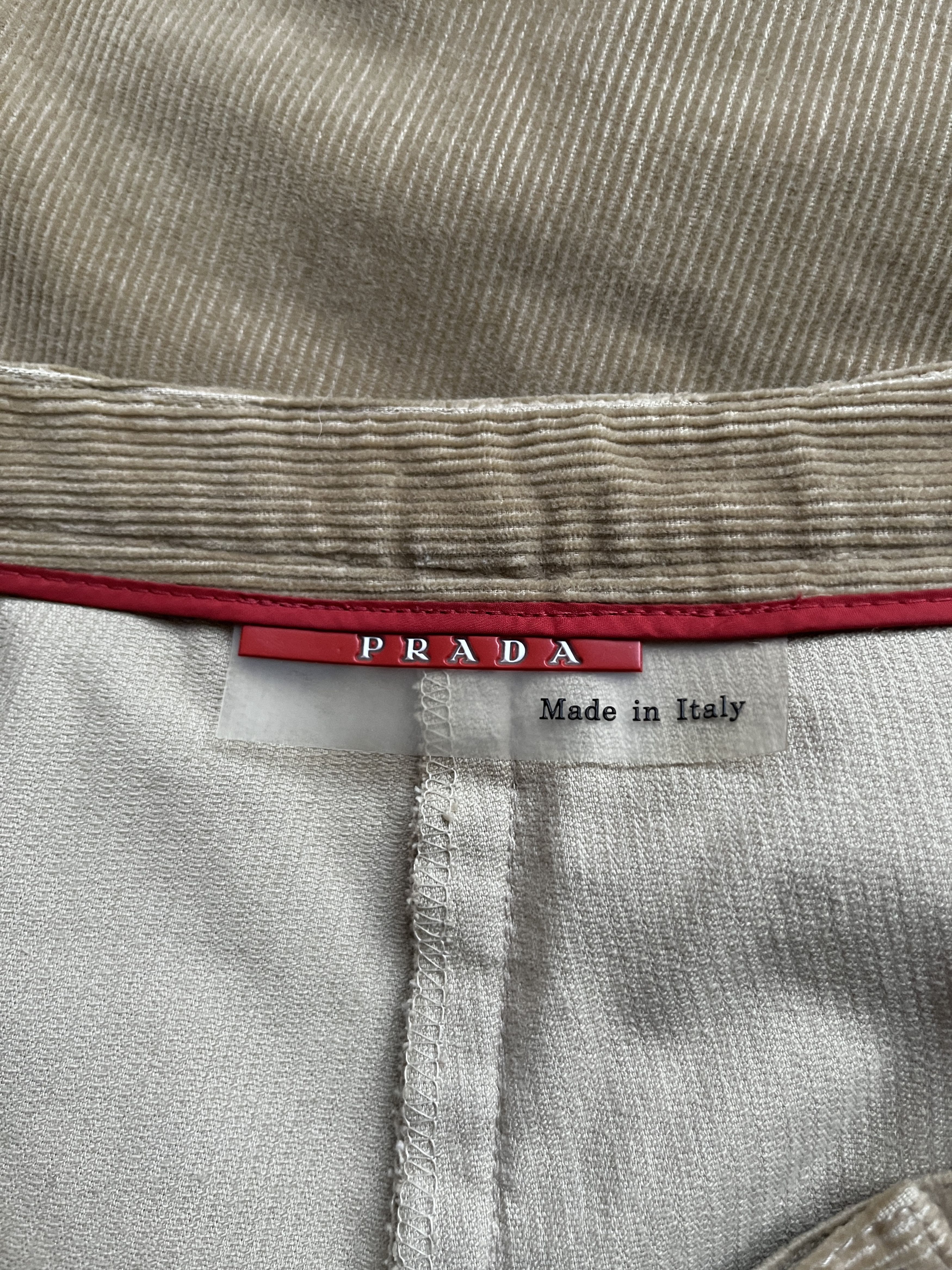 Prada ⚡️QUICK SALE⚡️2001-2004 Prada Sport Beige Corduroy Pants Size 28" / US 6 / IT 42 - 4 Thumbnail