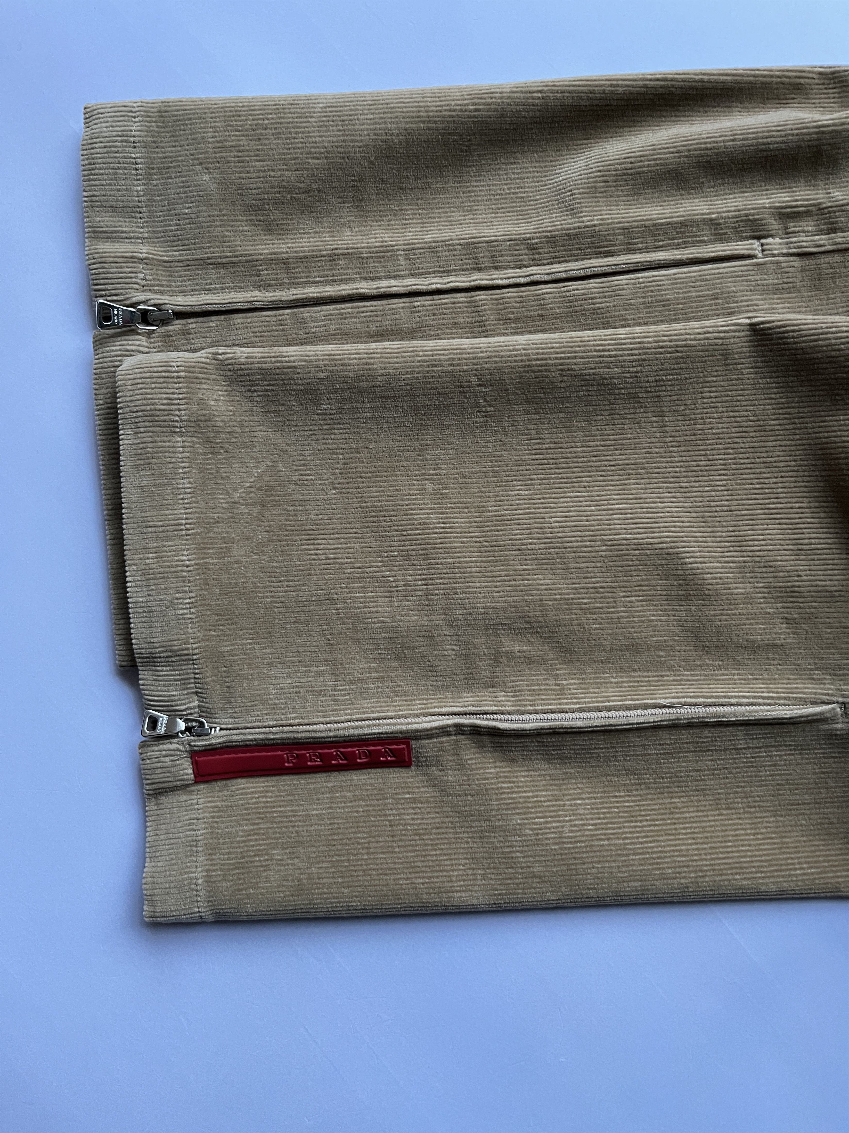 Prada ⚡️QUICK SALE⚡️2001-2004 Prada Sport Beige Corduroy Pants Size 28" / US 6 / IT 42 - 3 Thumbnail