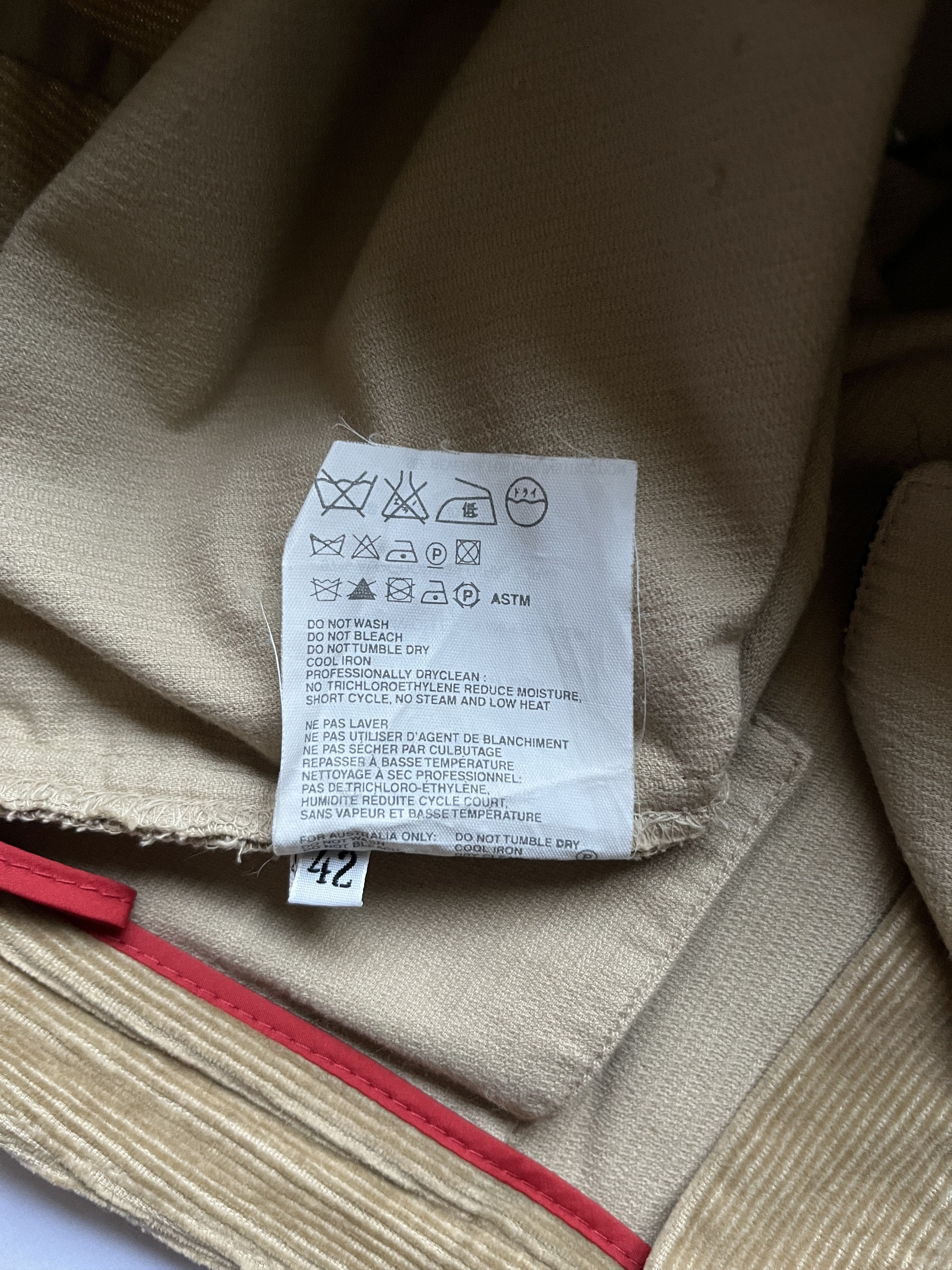 Prada ⚡️QUICK SALE⚡️2001-2004 Prada Sport Beige Corduroy Pants Size 28" / US 6 / IT 42 - 6 Thumbnail