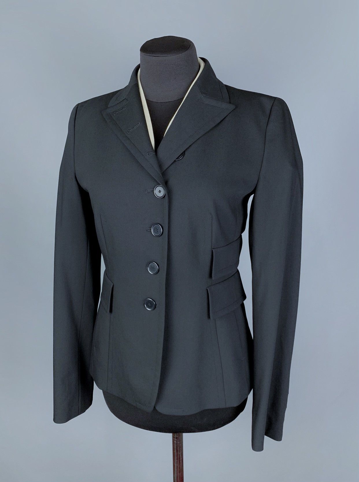Akris Women's AKRIS Punto Black Wool Button Blazer Jacket Size US6 Size M / US 6-8 / IT 42-44 - 5 Thumbnail