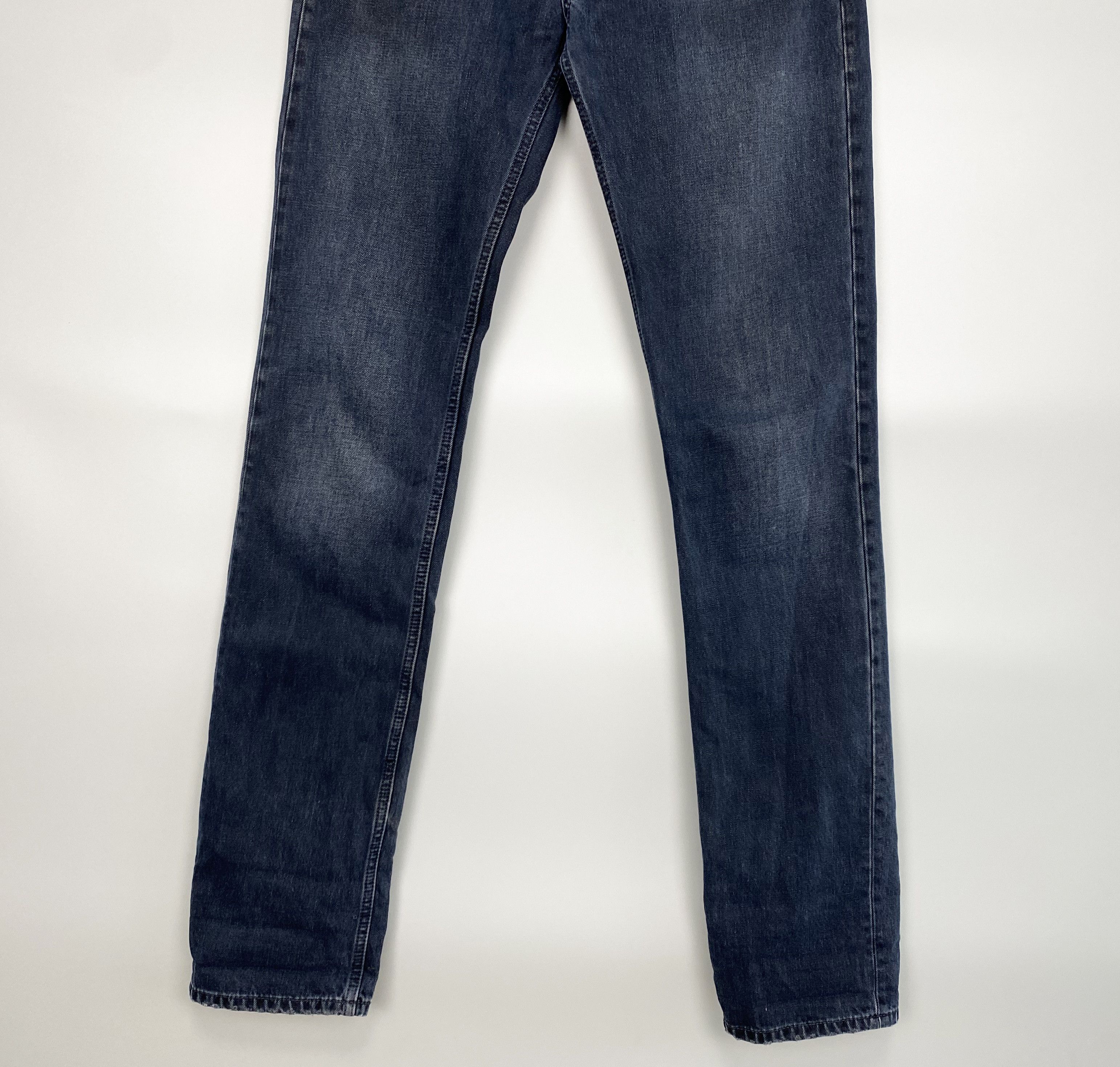 Acne Studios ACNE Roc Lana Blue Denim Jeans Leather Patch W31 L34 Size US 31 - 7 Thumbnail