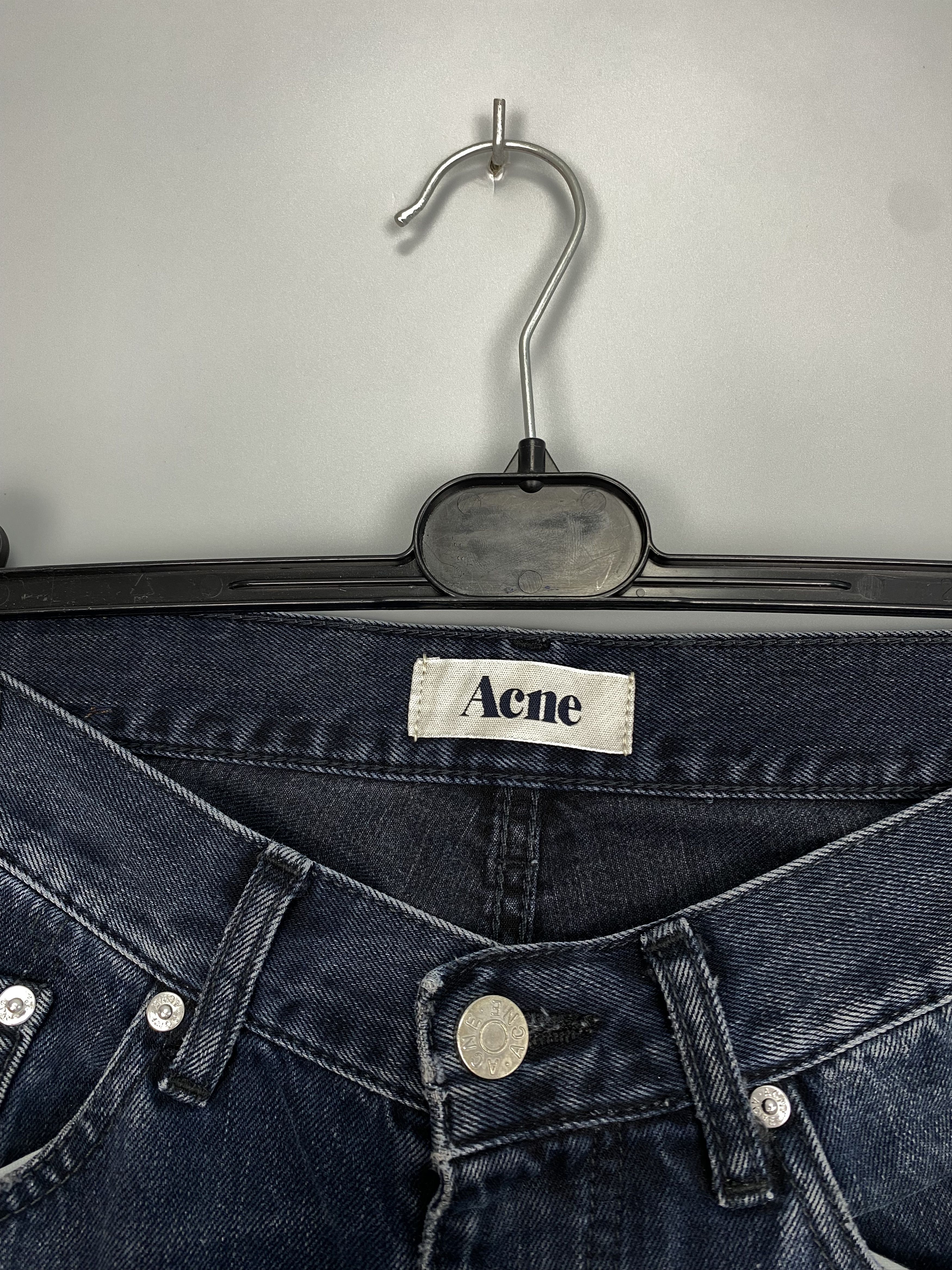 Acne Studios ACNE Roc Lana Blue Denim Jeans Leather Patch W31 L34 Size US 31 - 5 Thumbnail