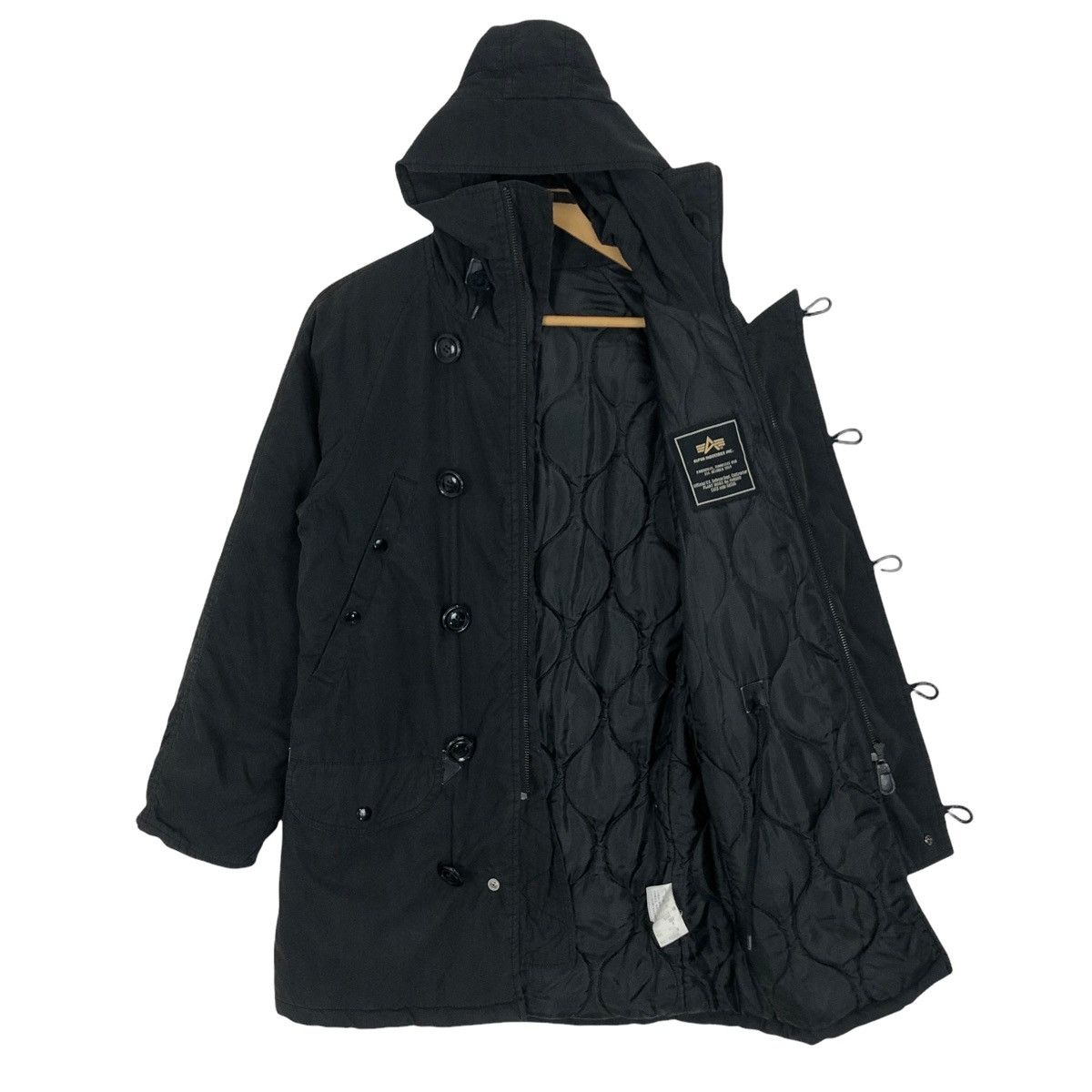 Alpha Industries × Margaret Howell Margaret Howell X Alpha Industries Hooded Puffer Jacket Size XS / US 0-2 / IT 36-38 - 11 Thumbnail