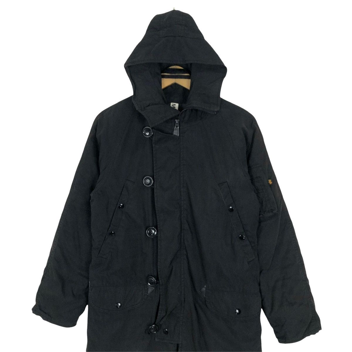 Alpha Industries × Margaret Howell Margaret Howell X Alpha Industries Hooded Puffer Jacket Size XS / US 0-2 / IT 36-38 - 4 Thumbnail