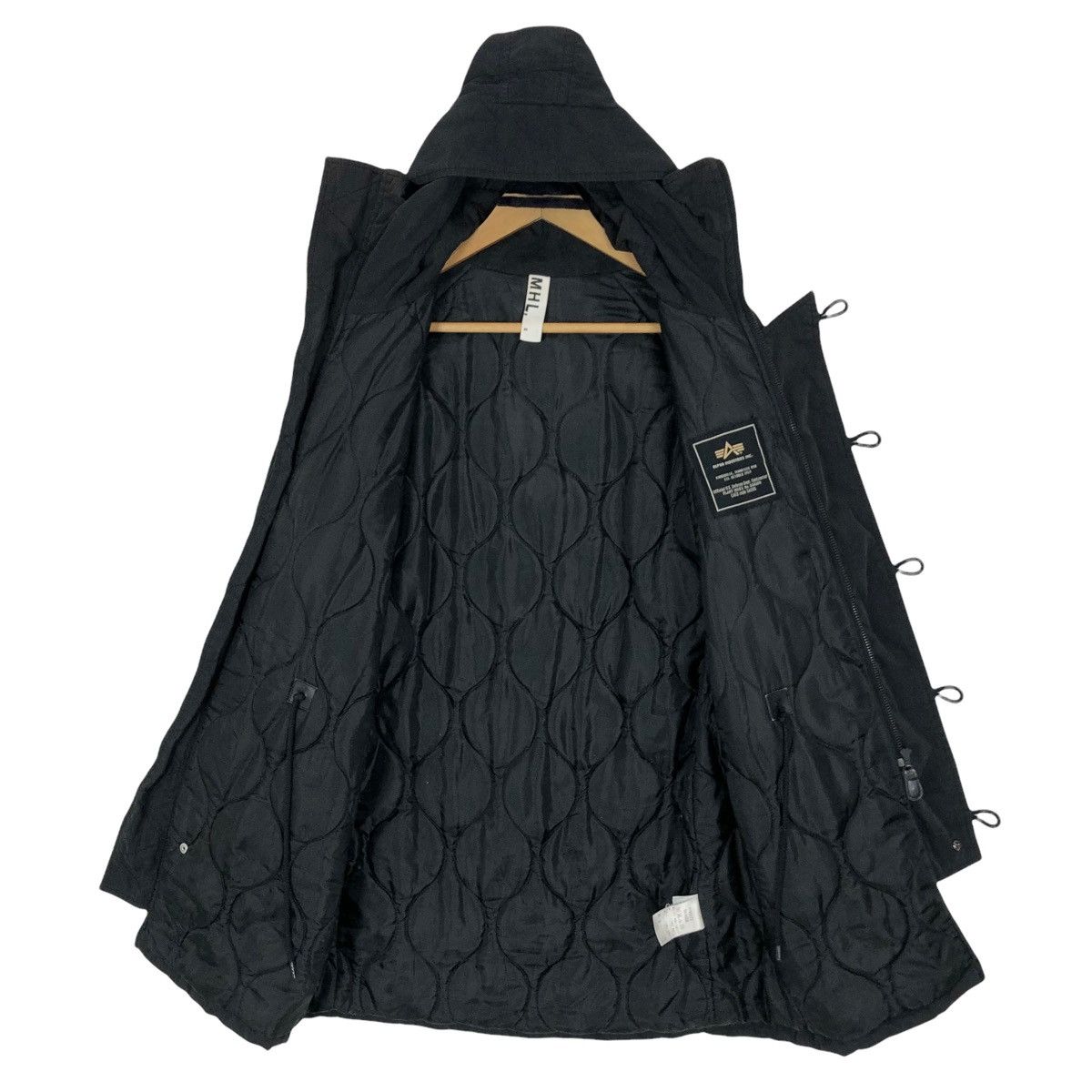 Alpha Industries × Margaret Howell Margaret Howell X Alpha Industries Hooded Puffer Jacket Size XS / US 0-2 / IT 36-38 - 12 Thumbnail