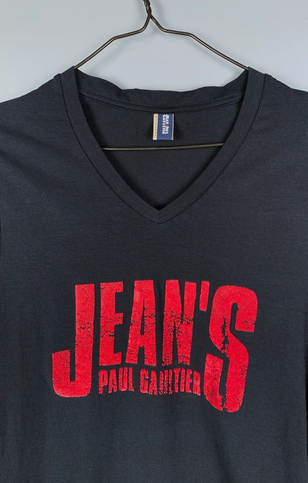 Vintage Vintage Jean's Paul Gaultier V-Neck T-Shirt Size S JPG Size S / US 4 / IT 40 - 2 Thumbnail