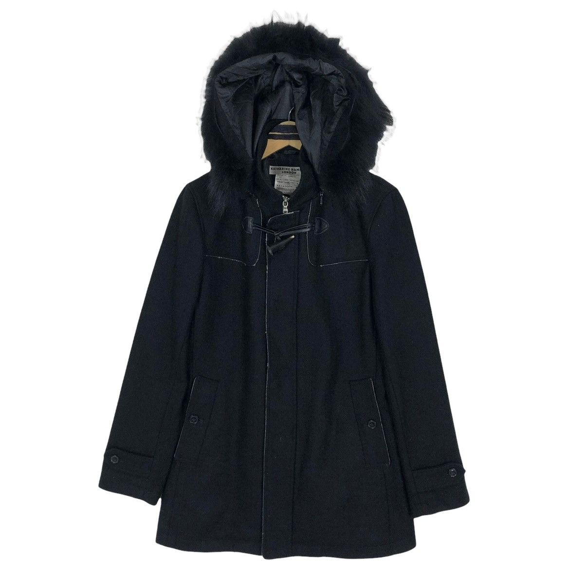 Katharine Hamnett London Katharine Hamnett London Cow Skin Duffle Coat Hooded Size M / US 6-8 / IT 42-44 - 1 Thumbnail