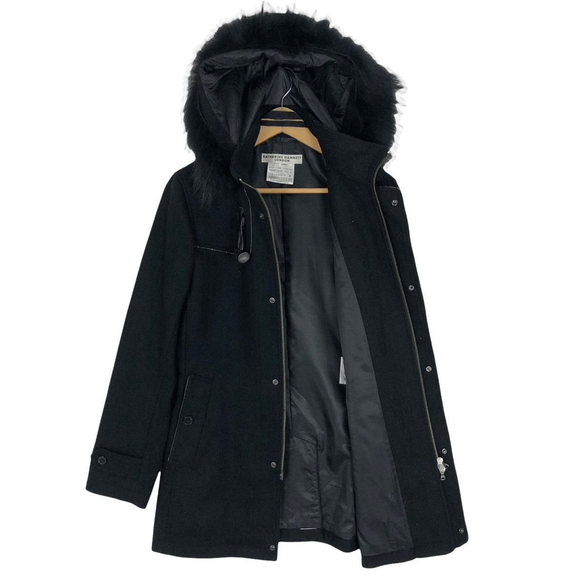 Katharine Hamnett London Katharine Hamnett London Cow Skin Duffle Coat Hooded Size M / US 6-8 / IT 42-44 - 7 Thumbnail