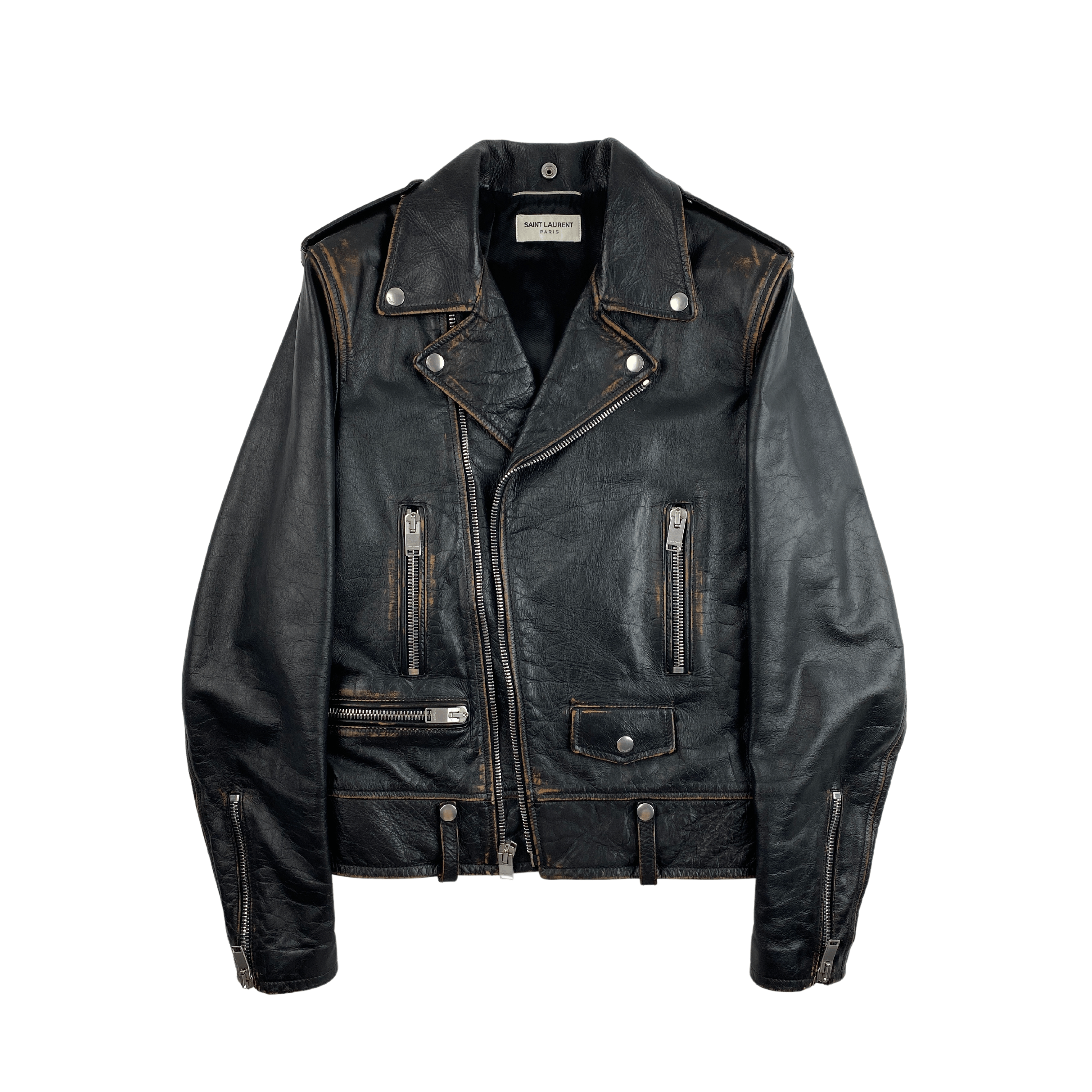 Saint Laurent Paris Saint Laurent Ss18 Smoking Logo L01 Leather Jacket 