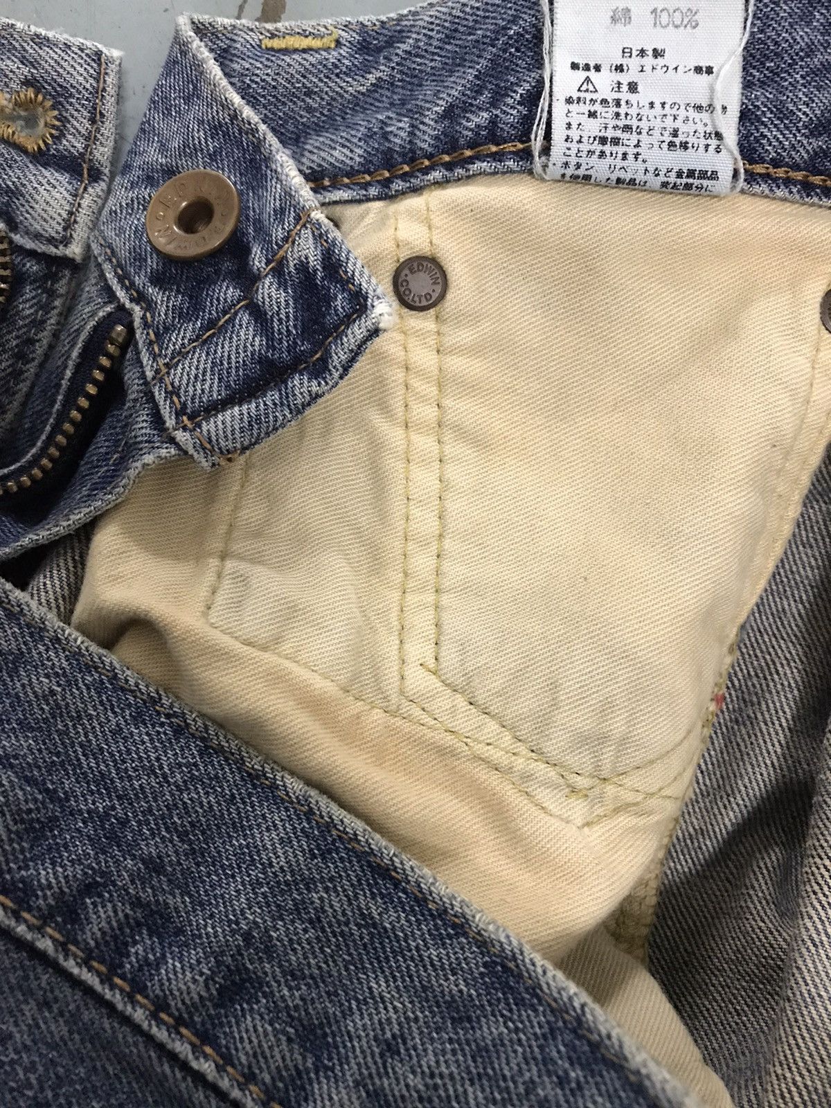Edwin × Japanese Brand × Vintage EDWIN 505 SELVEDGE BLUE JAPAN JEANS Size US 32 / EU 48 - 5 Thumbnail