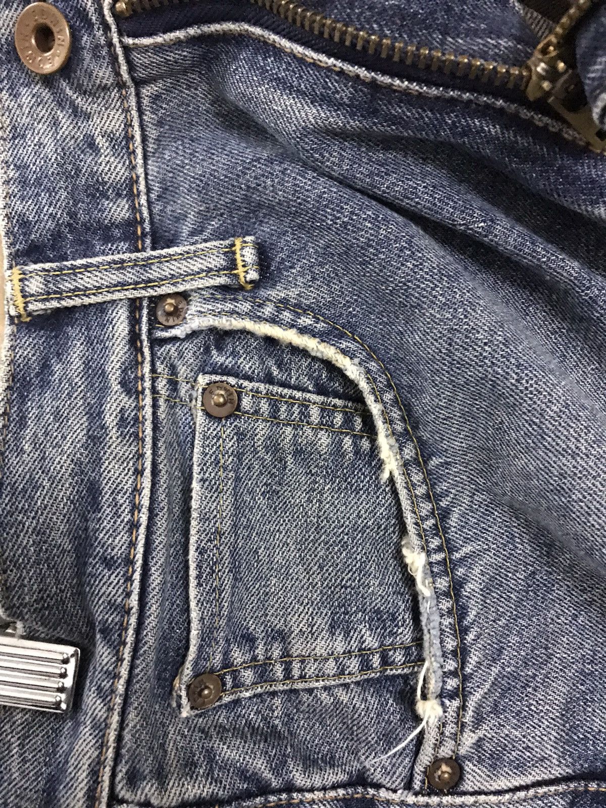 Edwin × Japanese Brand × Vintage EDWIN 505 SELVEDGE BLUE JAPAN JEANS Size US 32 / EU 48 - 6 Thumbnail