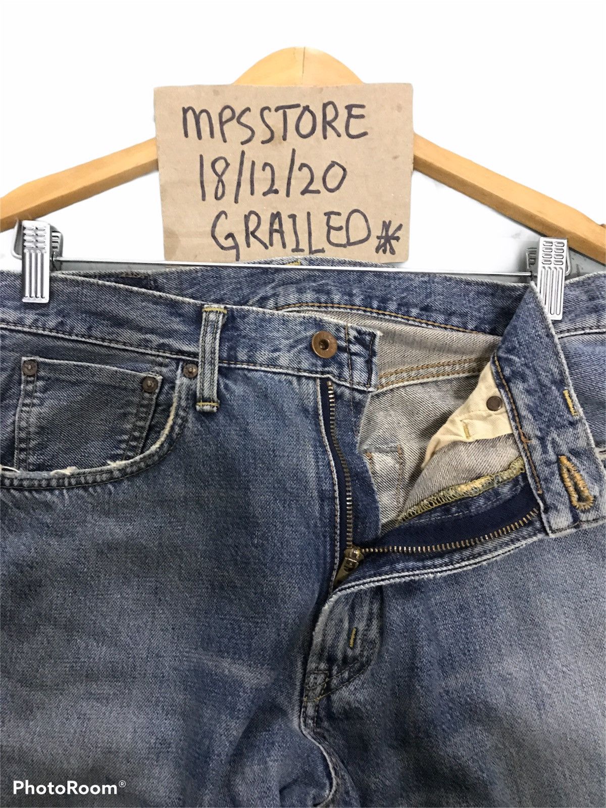 Edwin × Japanese Brand × Vintage EDWIN 505 SELVEDGE BLUE JAPAN JEANS Size US 32 / EU 48 - 4 Thumbnail