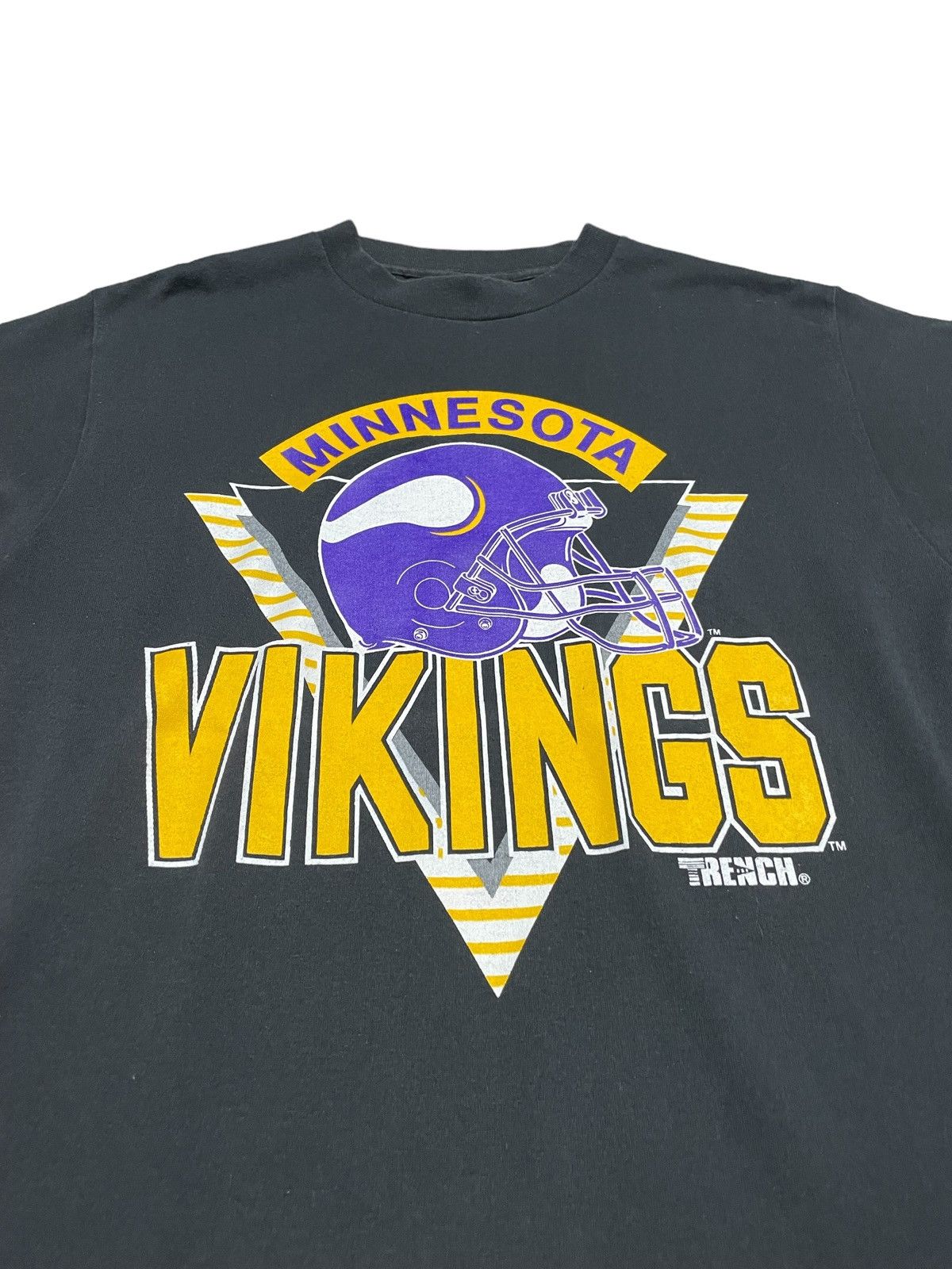 NFL Vintage Trench Minnesota Vikings T-Shirt Size US L / EU 52-54 / 3 - 2 Thumbnail