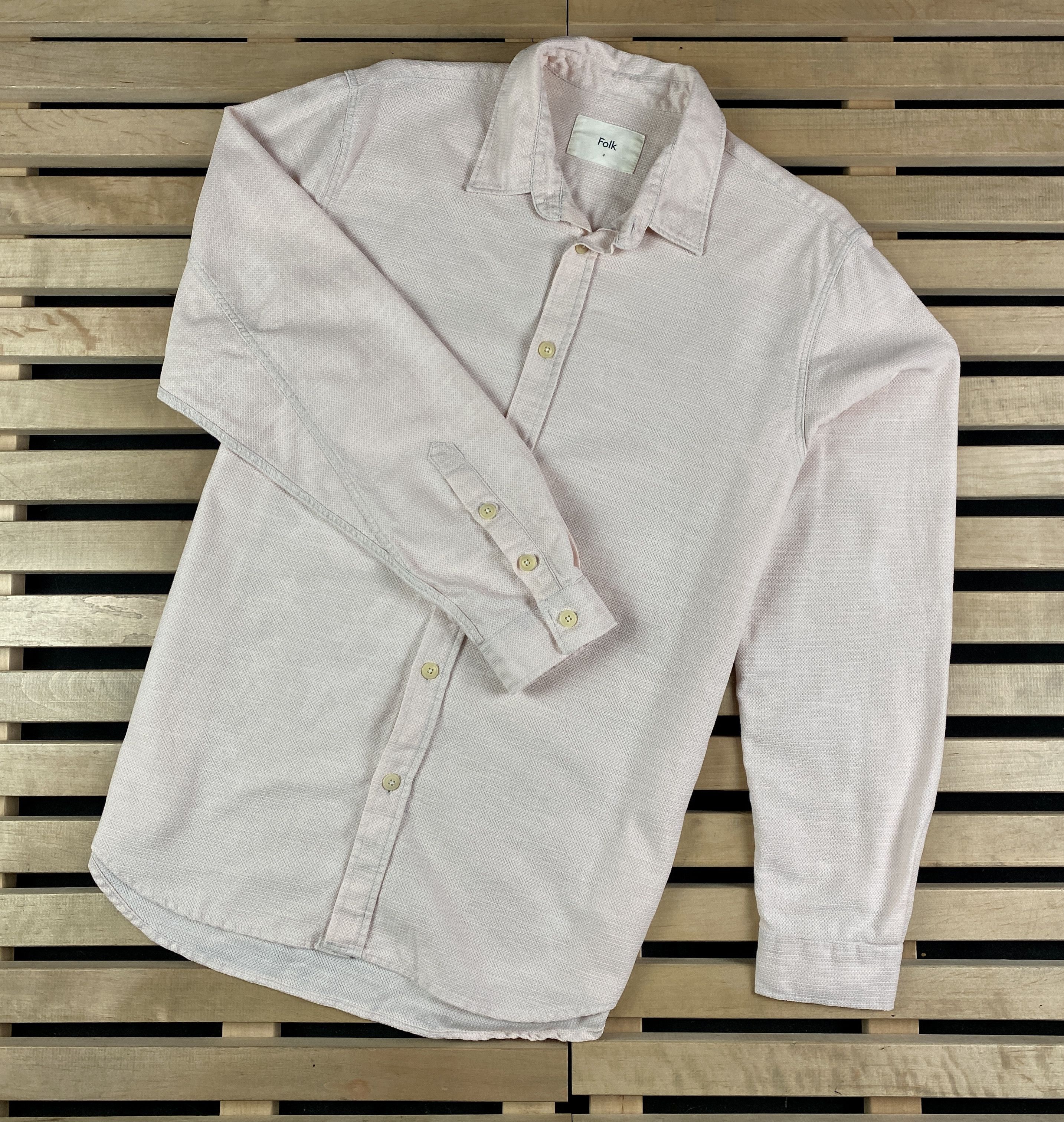 Folk Mens Shirt Long Sleeve Folk Size 4 Size US L / EU 52-54 / 3 - 1 Thumbnail