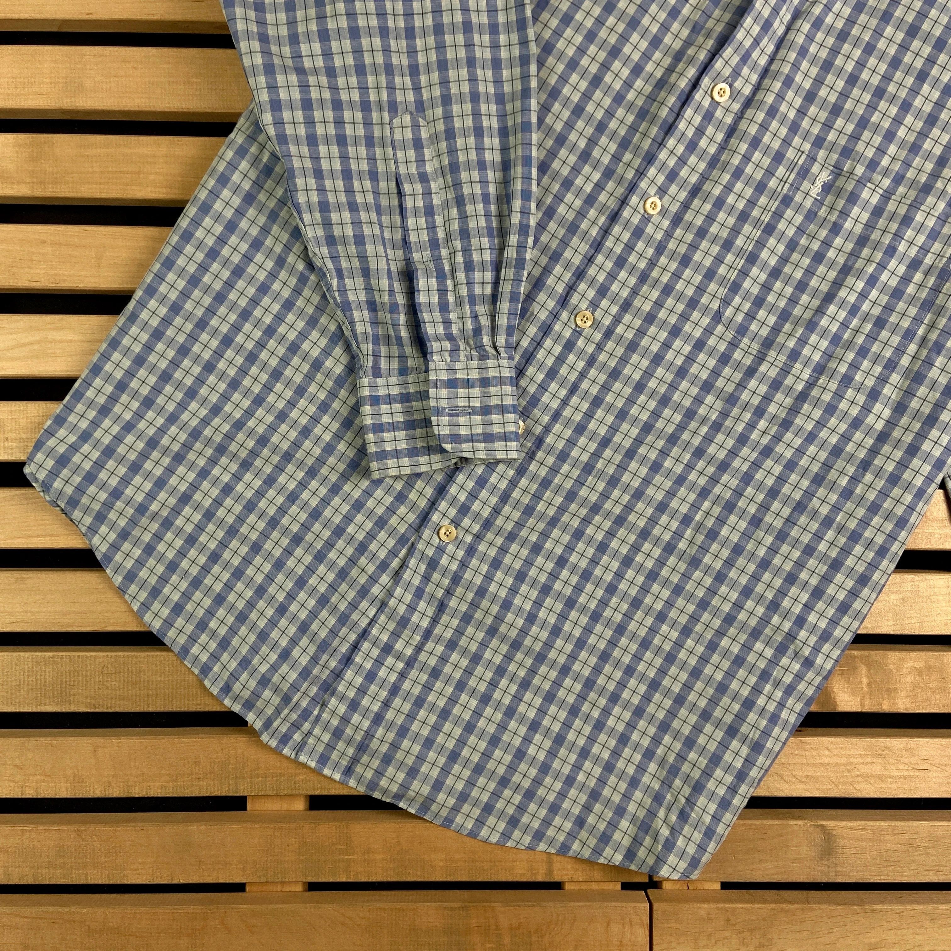 Vintage × Yves Saint Laurent Shirt Long Sleeve Yves Saint Laurent Vintage YSL Size 42 XL Size US XL / EU 56 / 4 - 3 Thumbnail