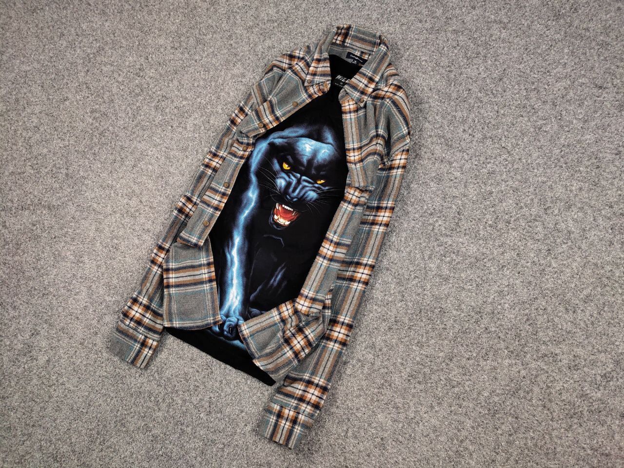 Flannel Vintage Flannel Shirt Checkered Travis Scott Style Hype Size US M / EU 48-50 / 2 - 3 Thumbnail