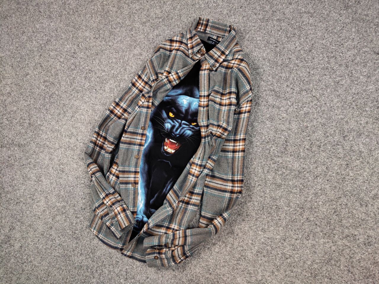 Flannel Vintage Flannel Shirt Checkered Travis Scott Style Hype Size US M / EU 48-50 / 2 - 12 Thumbnail
