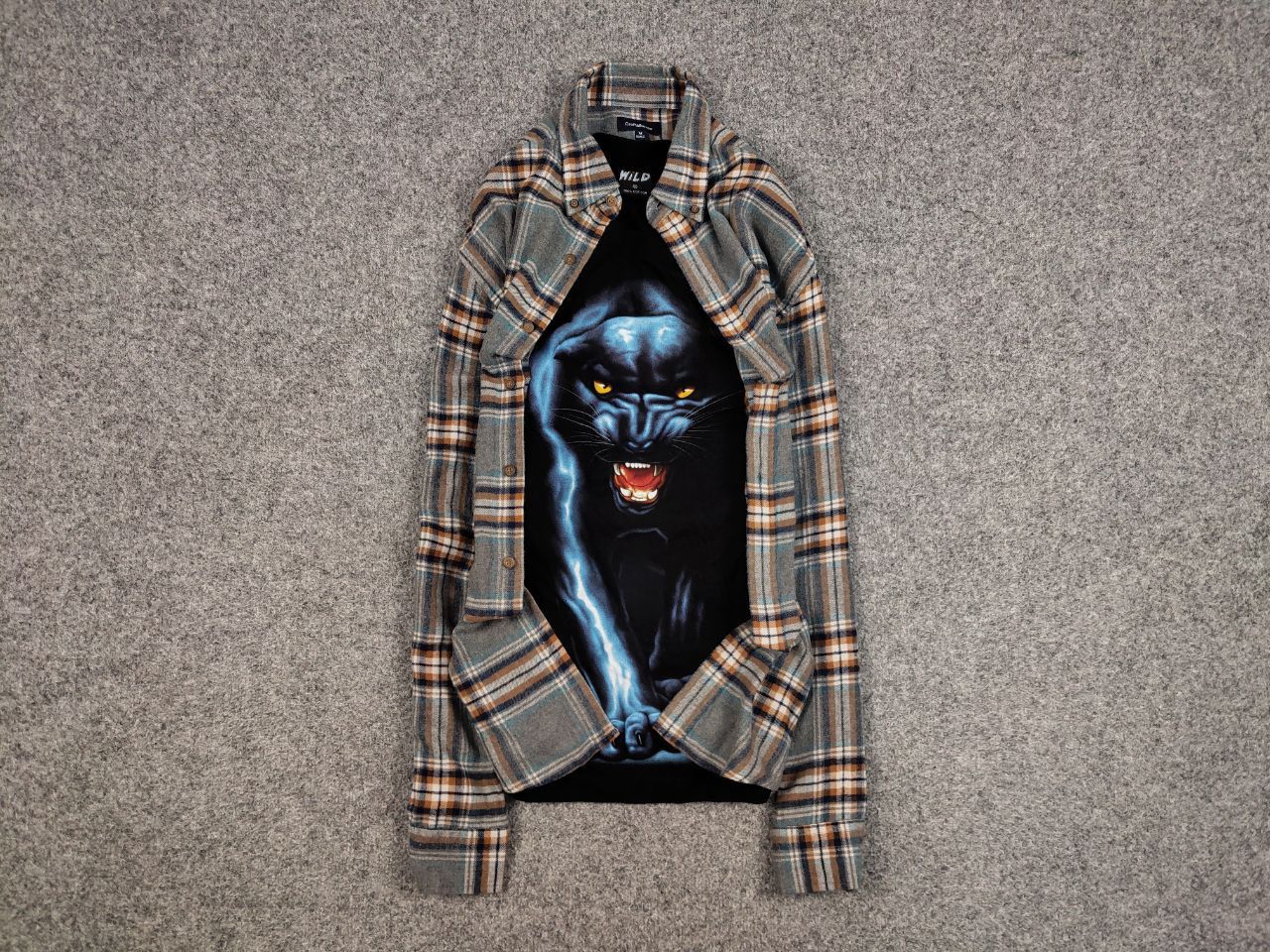 Flannel Vintage Flannel Shirt Checkered Travis Scott Style Hype Size US M / EU 48-50 / 2 - 1 Thumbnail