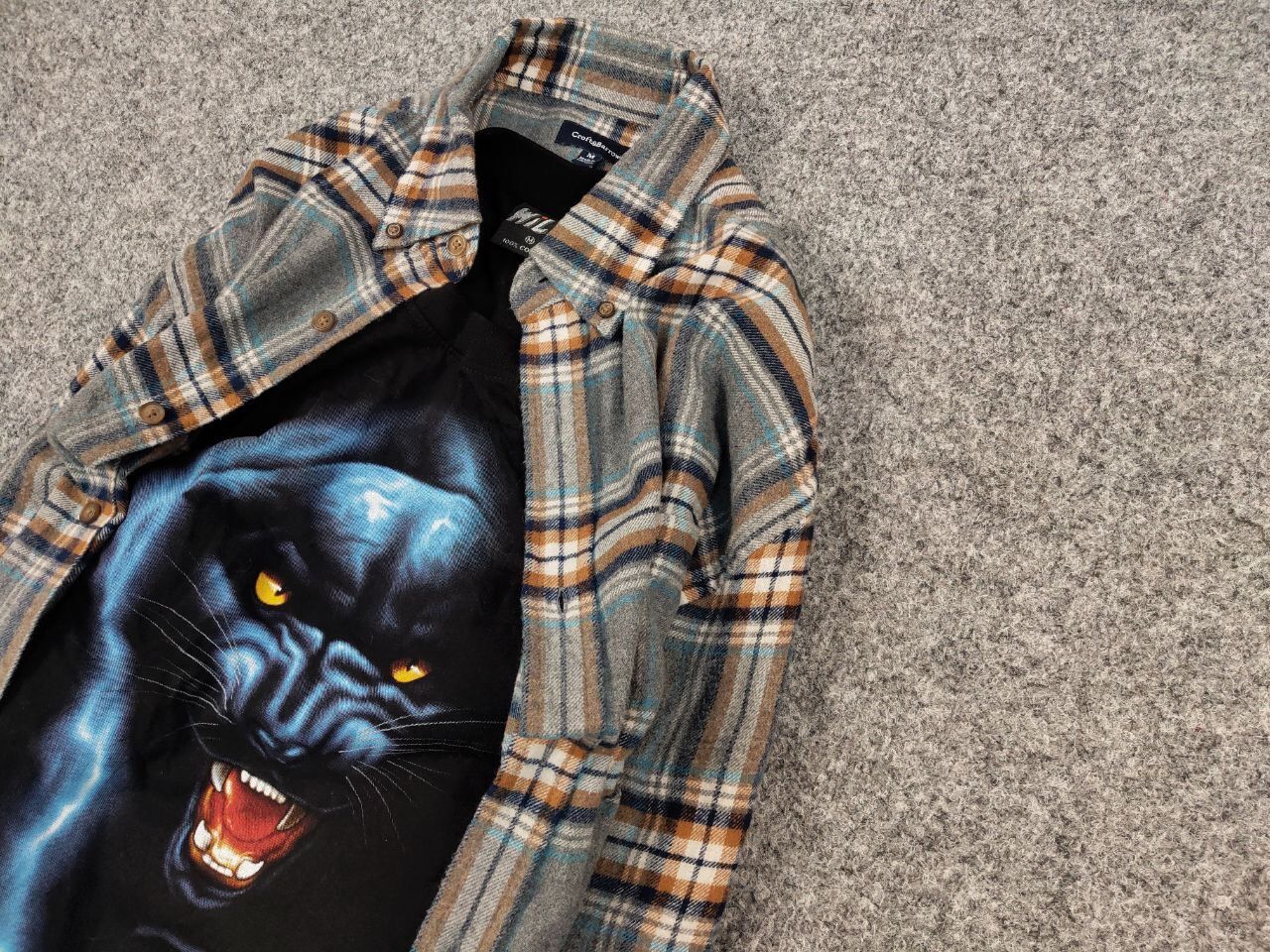 Flannel Vintage Flannel Shirt Checkered Travis Scott Style Hype Size US M / EU 48-50 / 2 - 4 Thumbnail