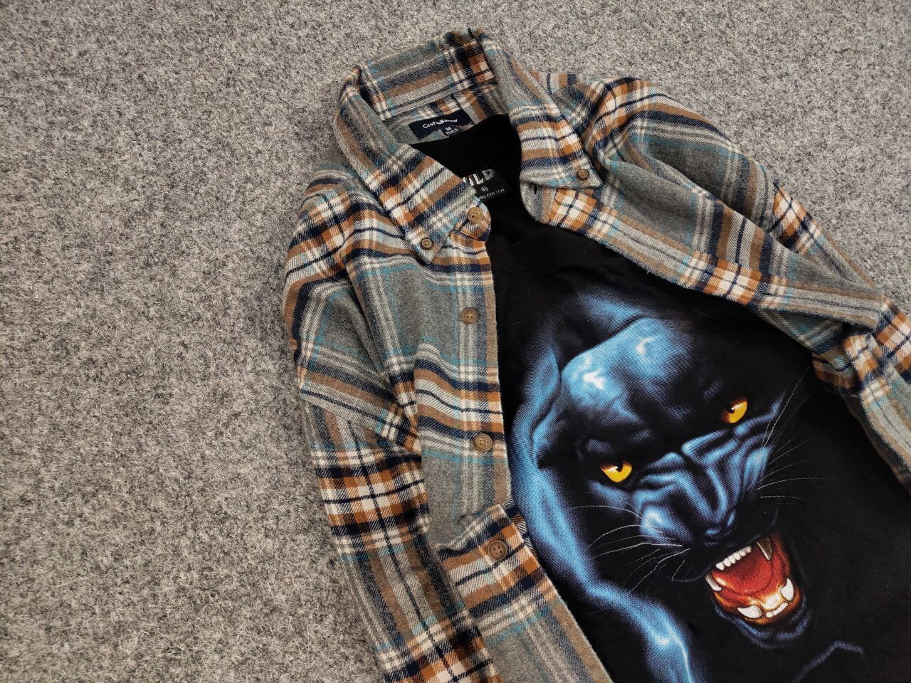 Flannel Vintage Flannel Shirt Checkered Travis Scott Style Hype Size US M / EU 48-50 / 2 - 7 Thumbnail