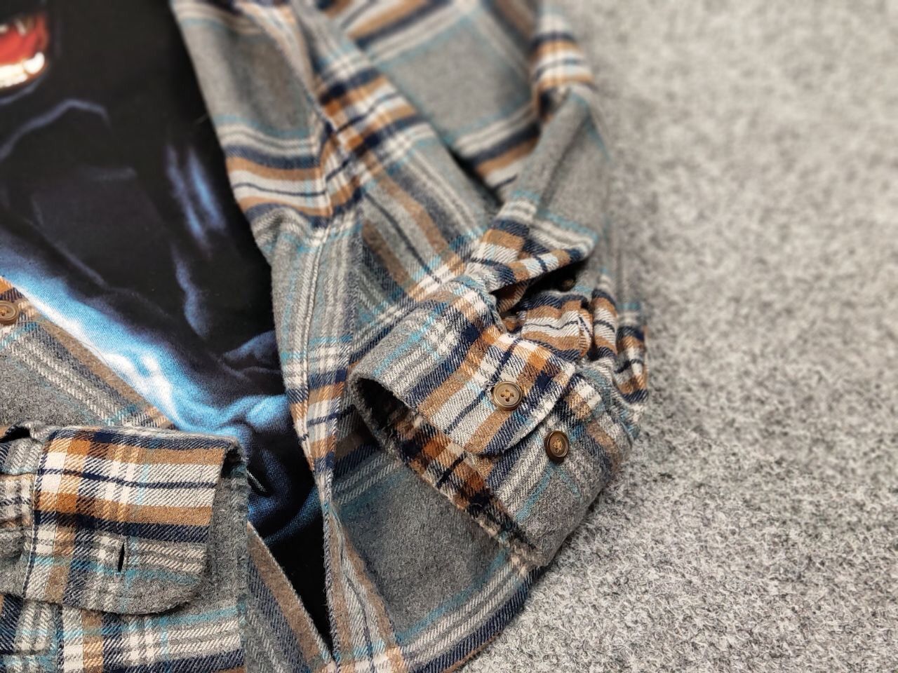 Flannel Vintage Flannel Shirt Checkered Travis Scott Style Hype Size US M / EU 48-50 / 2 - 13 Thumbnail
