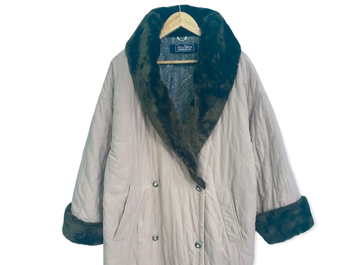 Max Mara AUTHENTIC MAX MARA QUILTED FUR COAT Size US XL / EU 56 / 4 - 3 Thumbnail