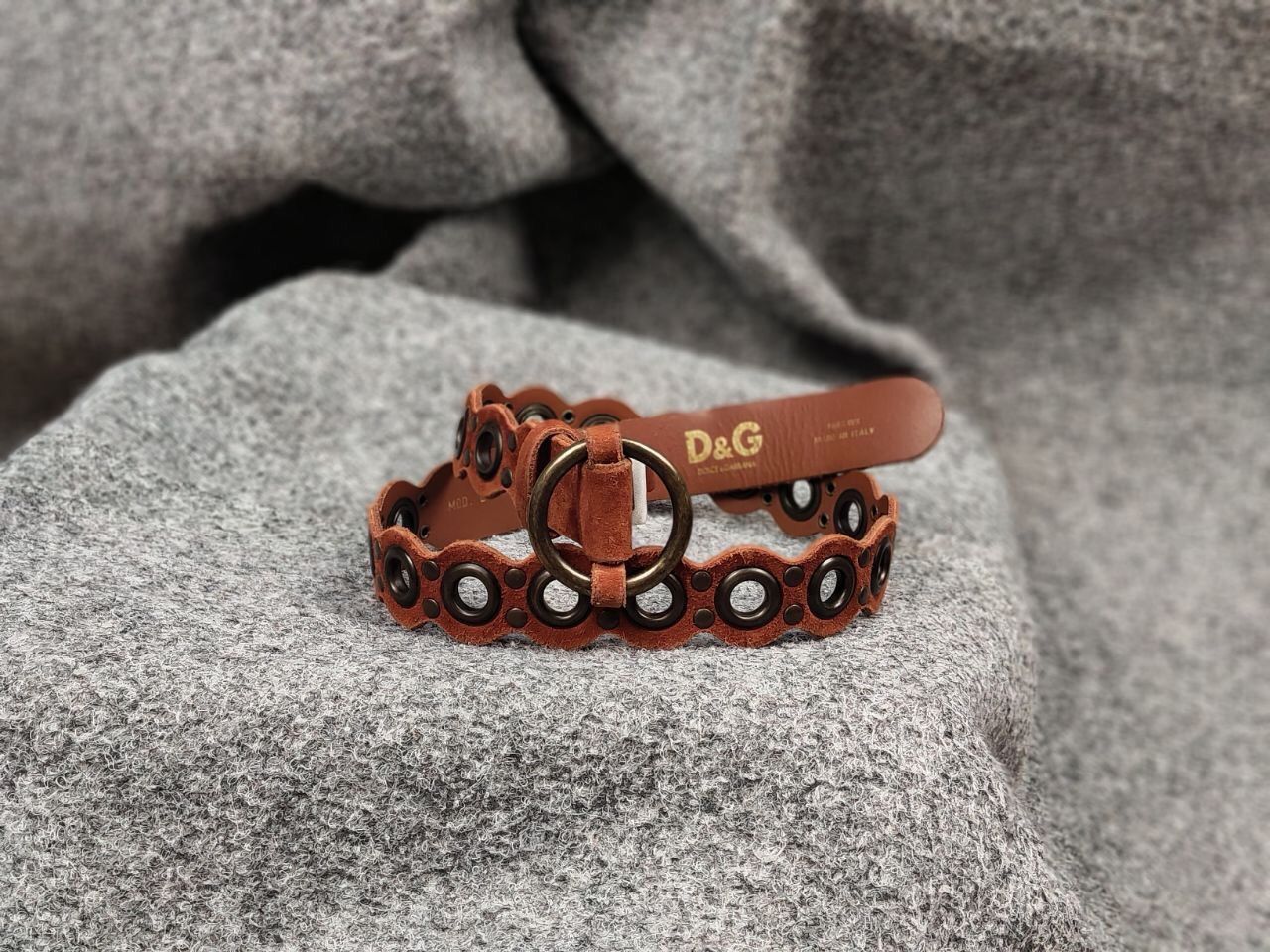 Dolce & Gabbana Vintage 90's Dolce & Gabbana Perforations Leather Belt Size ONE SIZE - 17 Thumbnail