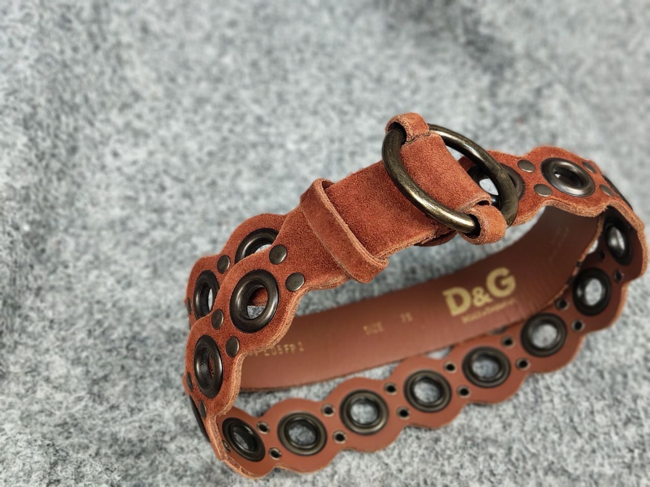 Dolce & Gabbana Vintage 90's Dolce & Gabbana Perforations Leather Belt Size ONE SIZE - 15 Thumbnail