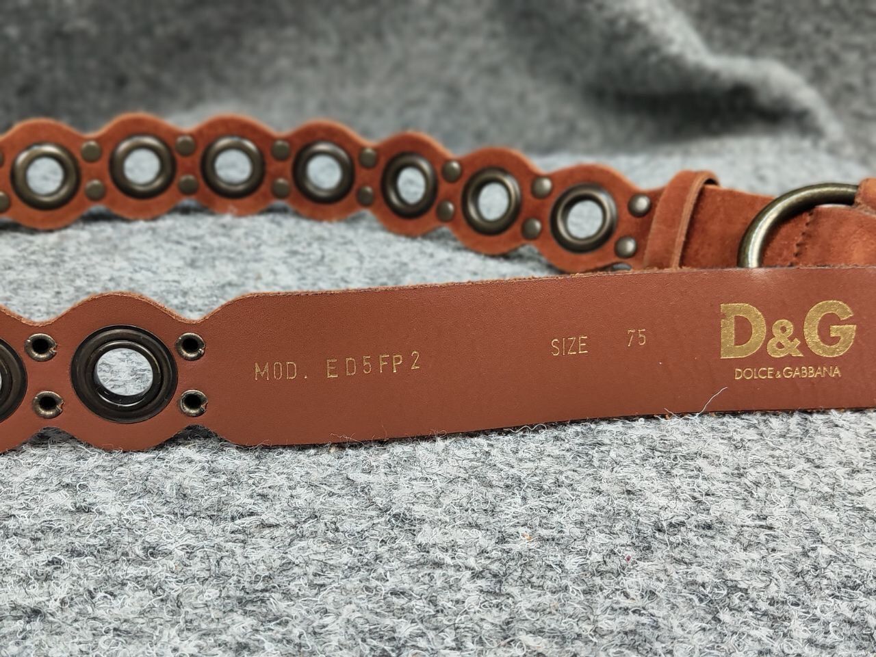 Dolce & Gabbana Vintage 90's Dolce & Gabbana Perforations Leather Belt Size ONE SIZE - 22 Thumbnail