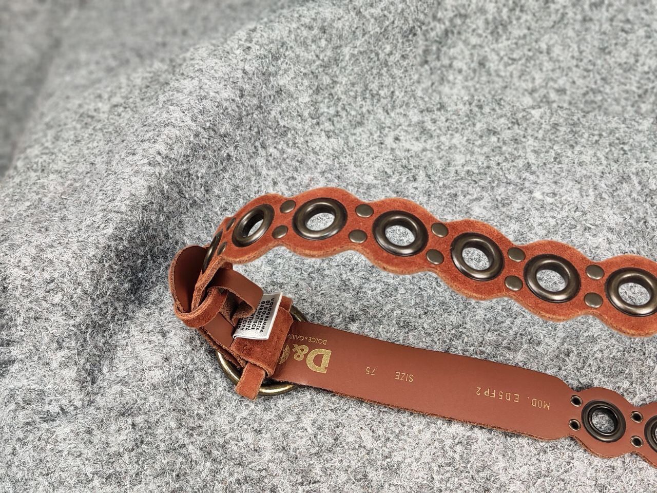 Dolce & Gabbana Vintage 90's Dolce & Gabbana Perforations Leather Belt Size ONE SIZE - 6 Thumbnail