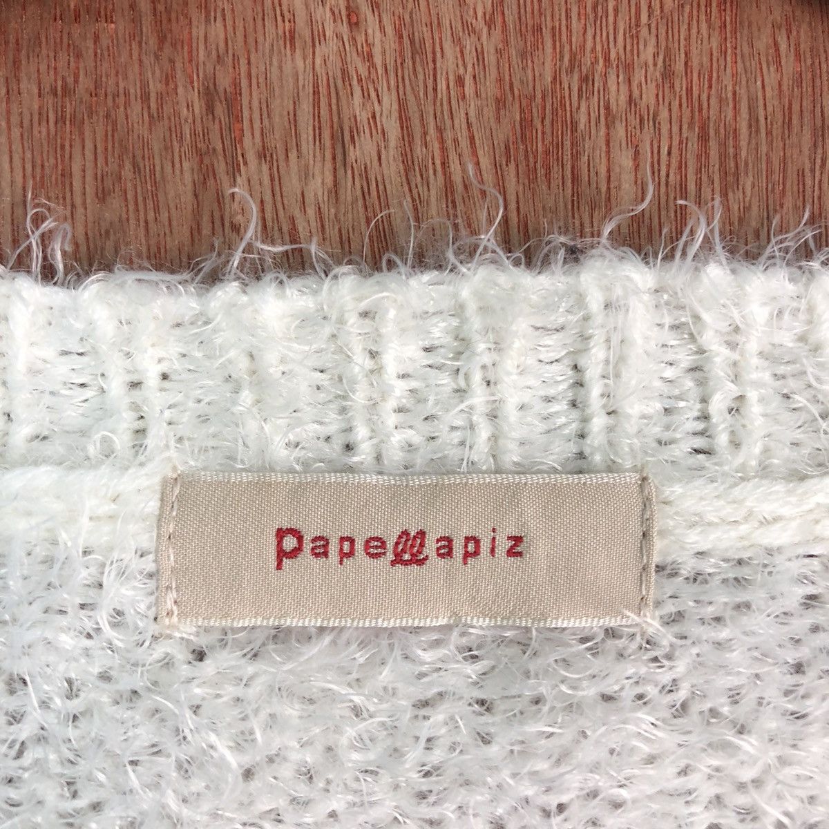 Homespun Knitwear Chicky White MOhair shag Shaggy Knitwear Size US M / EU 48-50 / 2 - 9 Thumbnail