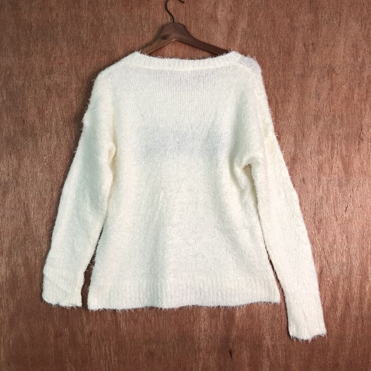 Homespun Knitwear Chicky White MOhair shag Shaggy Knitwear Size US M / EU 48-50 / 2 - 10 Thumbnail